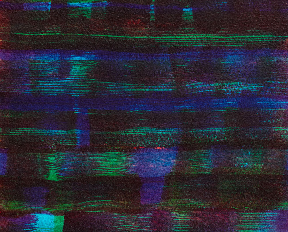 Artwork by Emily Berger, Untitled 13 (Blues), Made of Mixed mediums on paper 