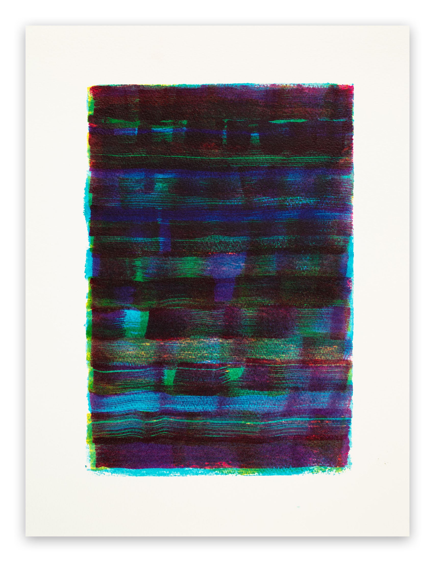 Artwork by Emily Berger, Untitled 13 (Blues), Made of Mixed mediums on paper 