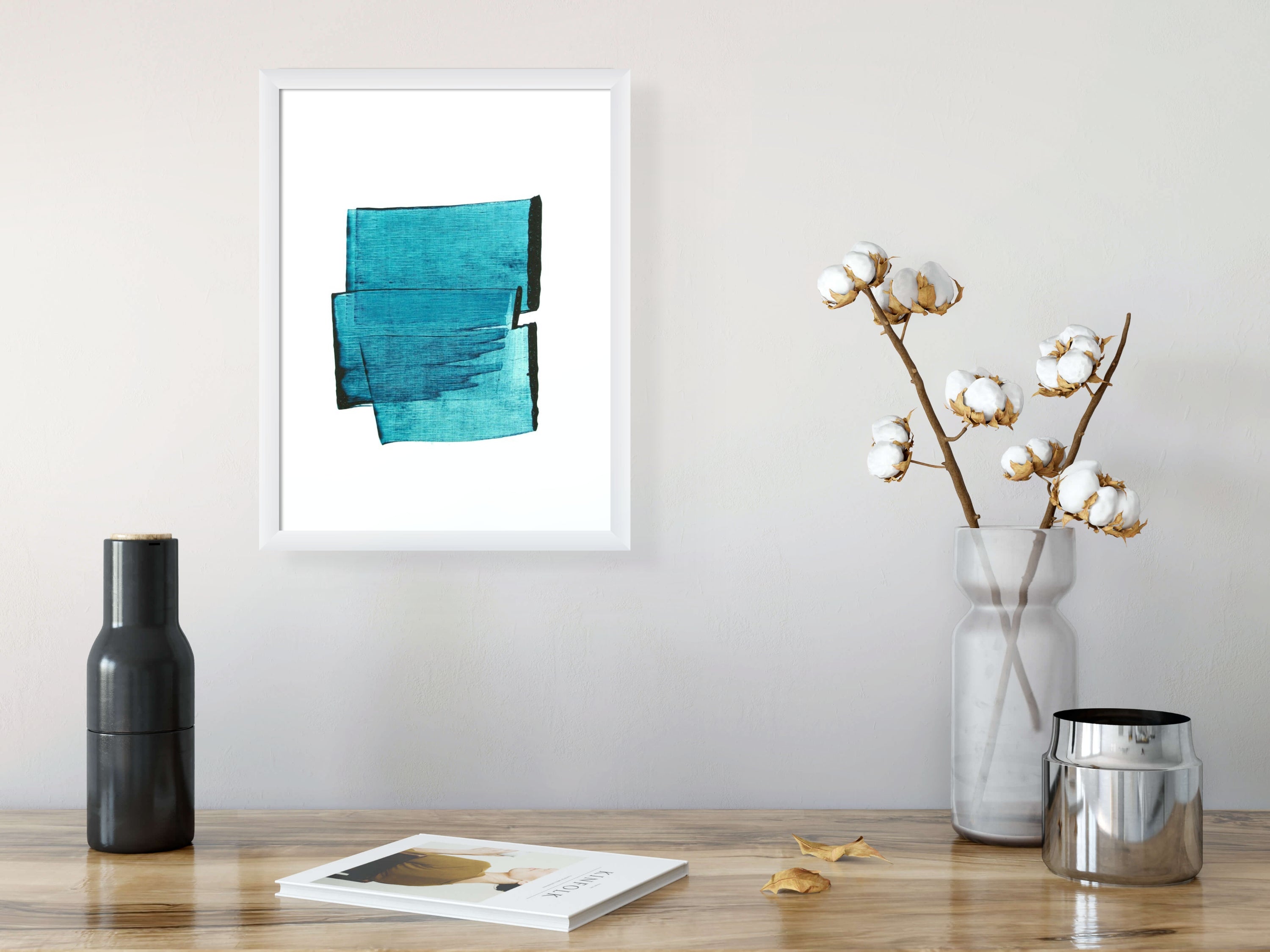 Artwork by Emma Godebska, Clear Water 03, Made of Acrylic on Hahnemühle paper 