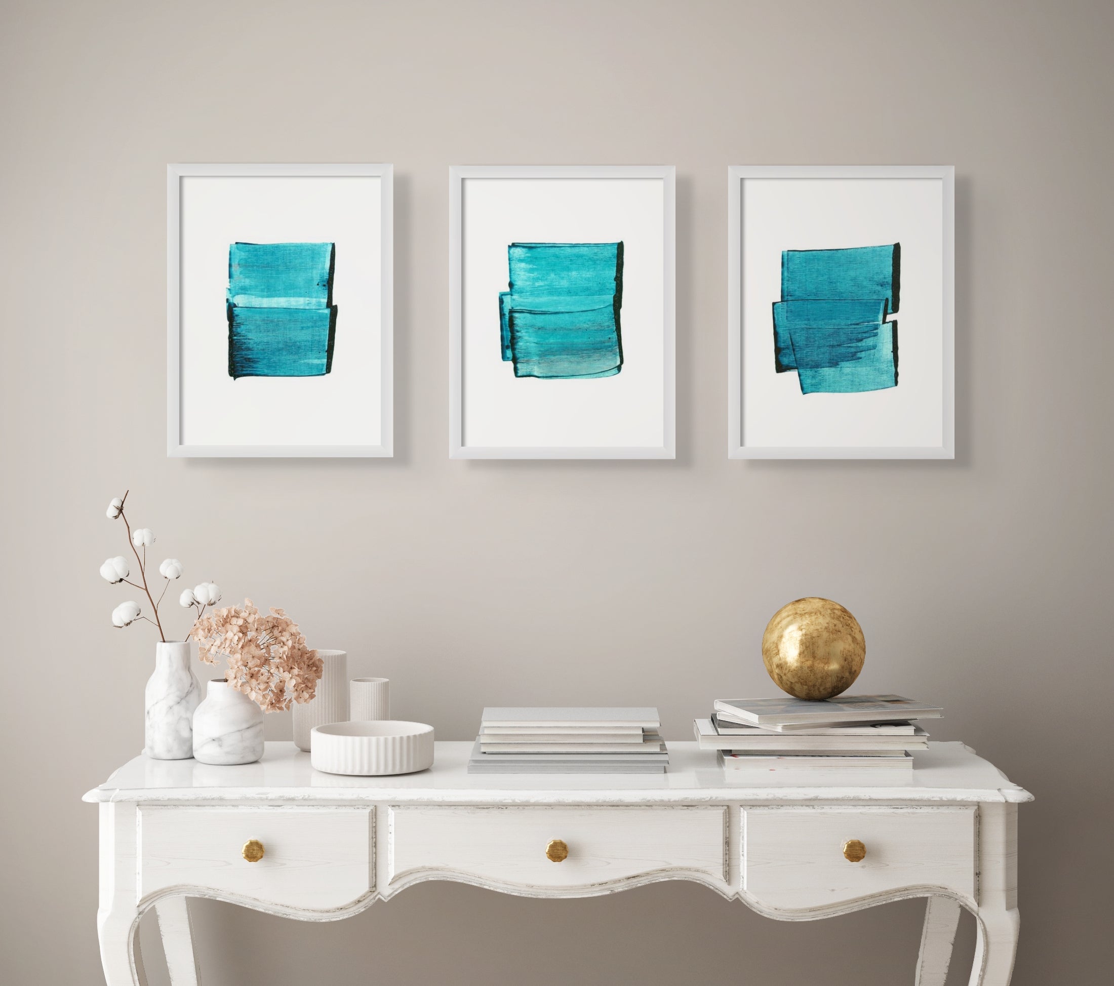 Artwork by Emma Godebska, Clear Water 03, Made of Acrylic on Hahnemühle paper 