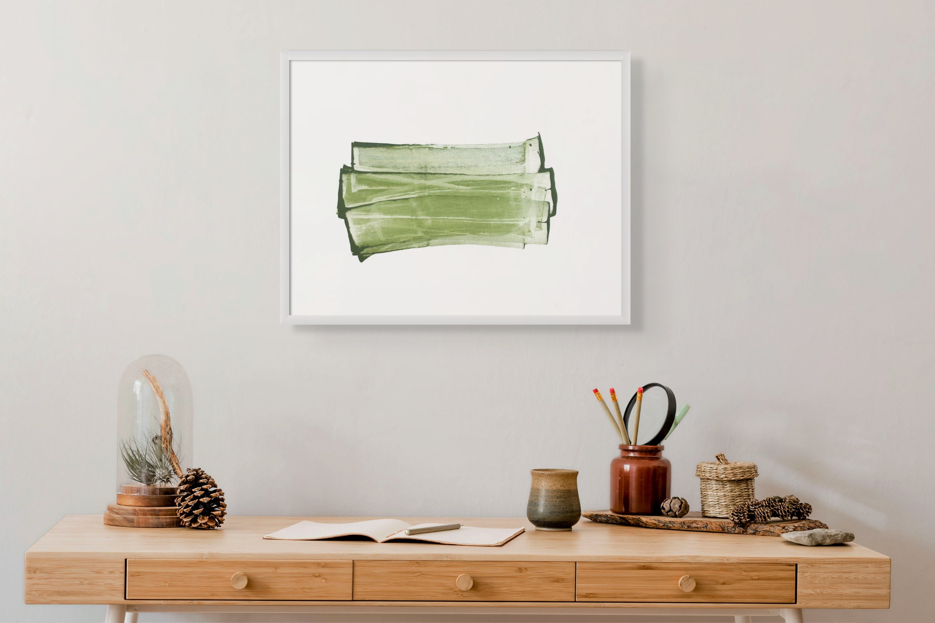 Artwork by Emma Godebska, Duo Triptych 02, Made of Acrylic on Hahnemühle paper 