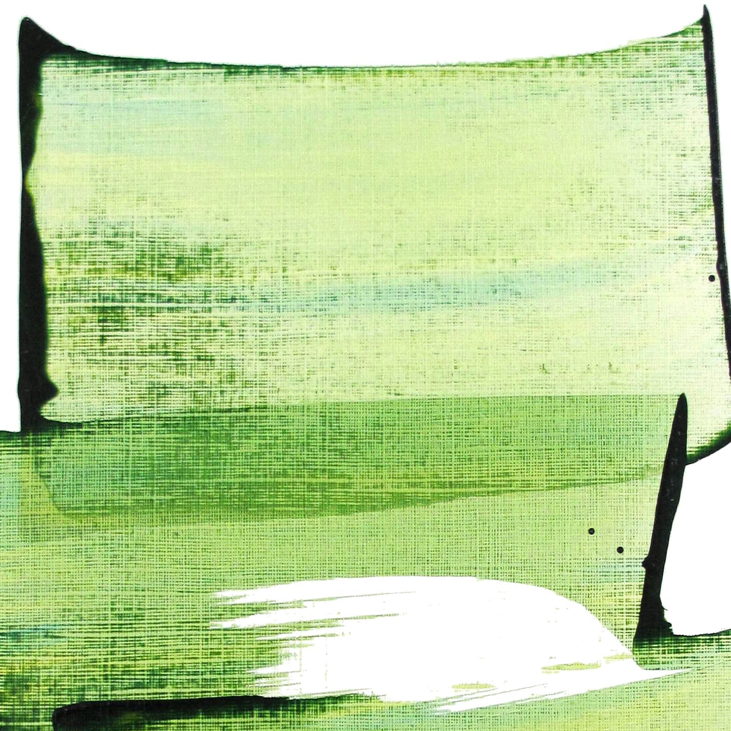 Artwork by Emma Godebska, Golden Green 08, Made of Acrylic on Hahnemühle paper 