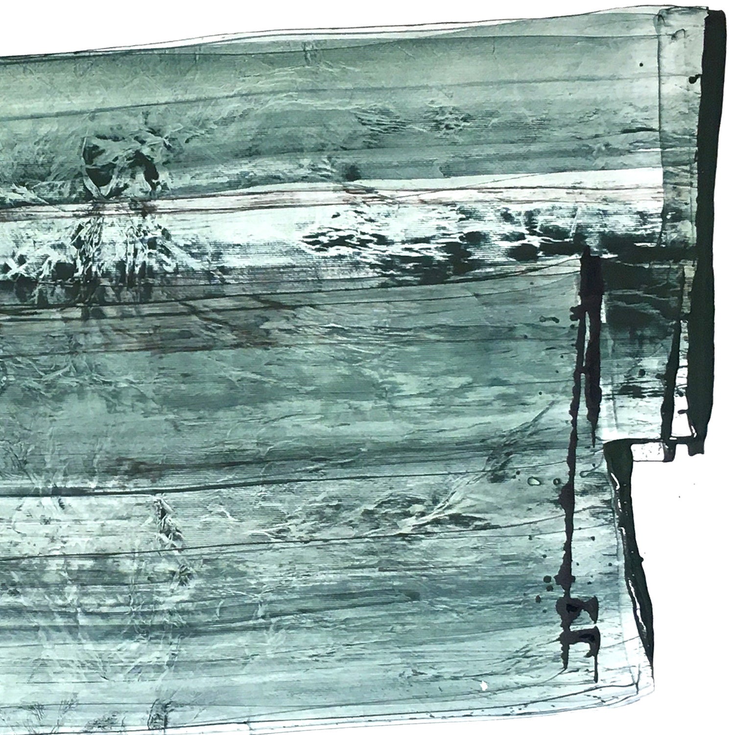 Artwork by Emma Godebska, Rainy Day, Made of Acrylic and pigments on lacquered canvas 