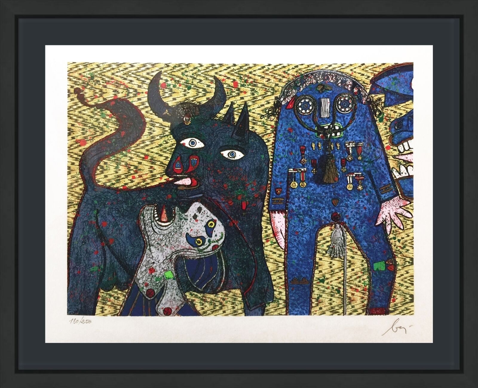 GUERNICA by Enrico Baj, 1972
