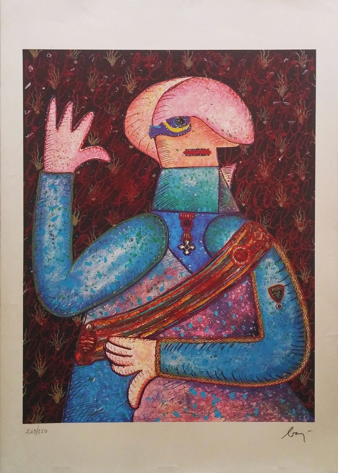 UNTITLED by Enrico Baj, 1972