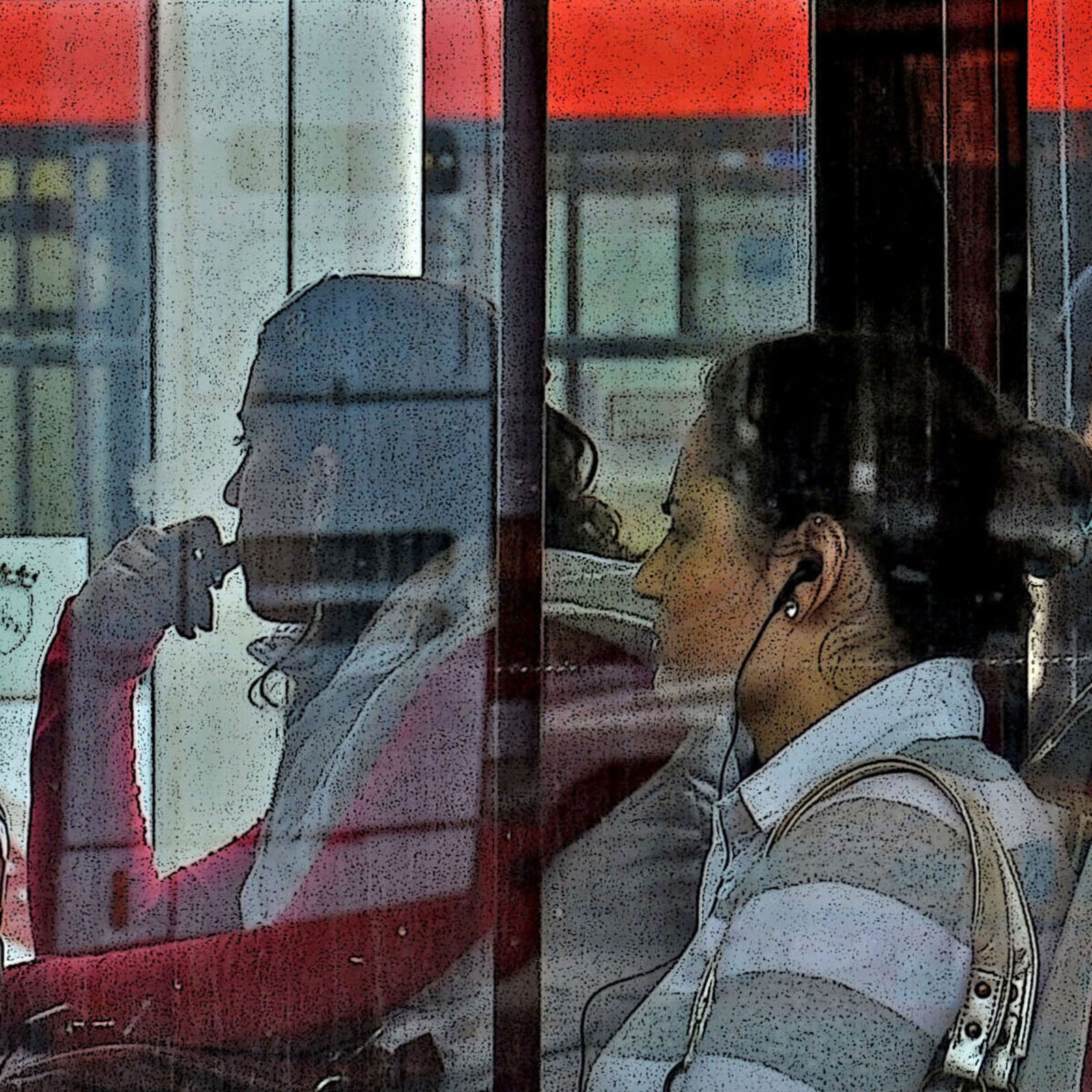 Artwork by Enzo Ragazzini, Waiting for Godot - Paola Barale Ad on a Bus, Made of Archival Giclée Pigment Print on Archival Paper 