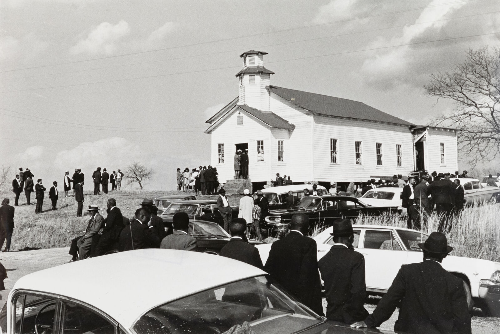 Artwork by Ernest Cole, A Funeral Service in a Baptist Church at Lowdes County, Alabama (from Deep South/New York City Life), Made of Vintage silver gelatin print 