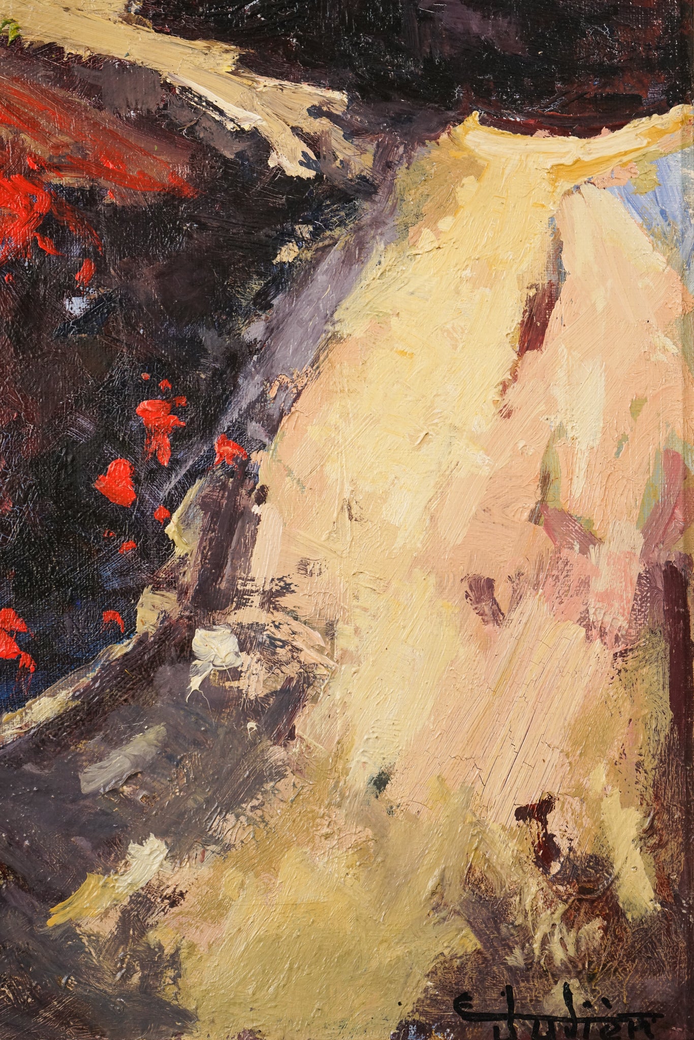 Artwork by Ernest Julien Malla, Fauve Post Impressionist Influenced Landscape, Made of Oil on canvas 