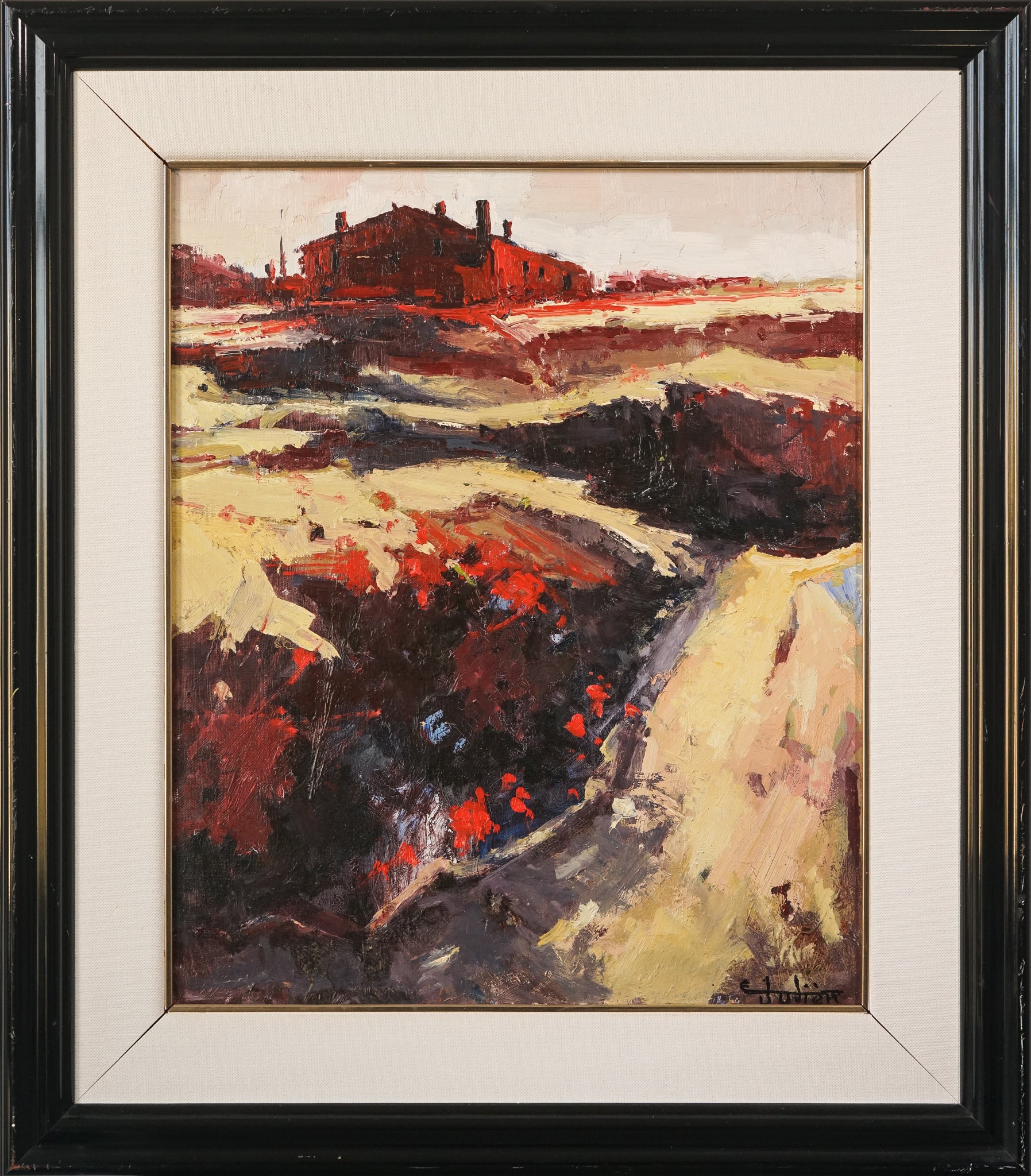 Artwork by Ernest Julien Malla, Fauve Post Impressionist Influenced Landscape, Made of Oil on canvas 