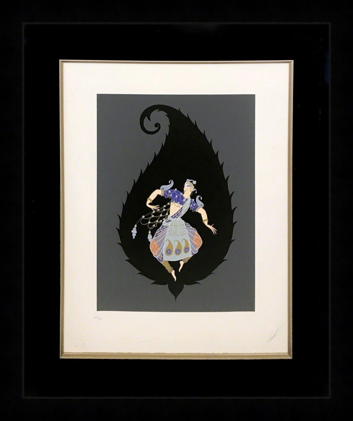 Erté | Erte - Ebony in White Gallery Exhibition Poster (1982