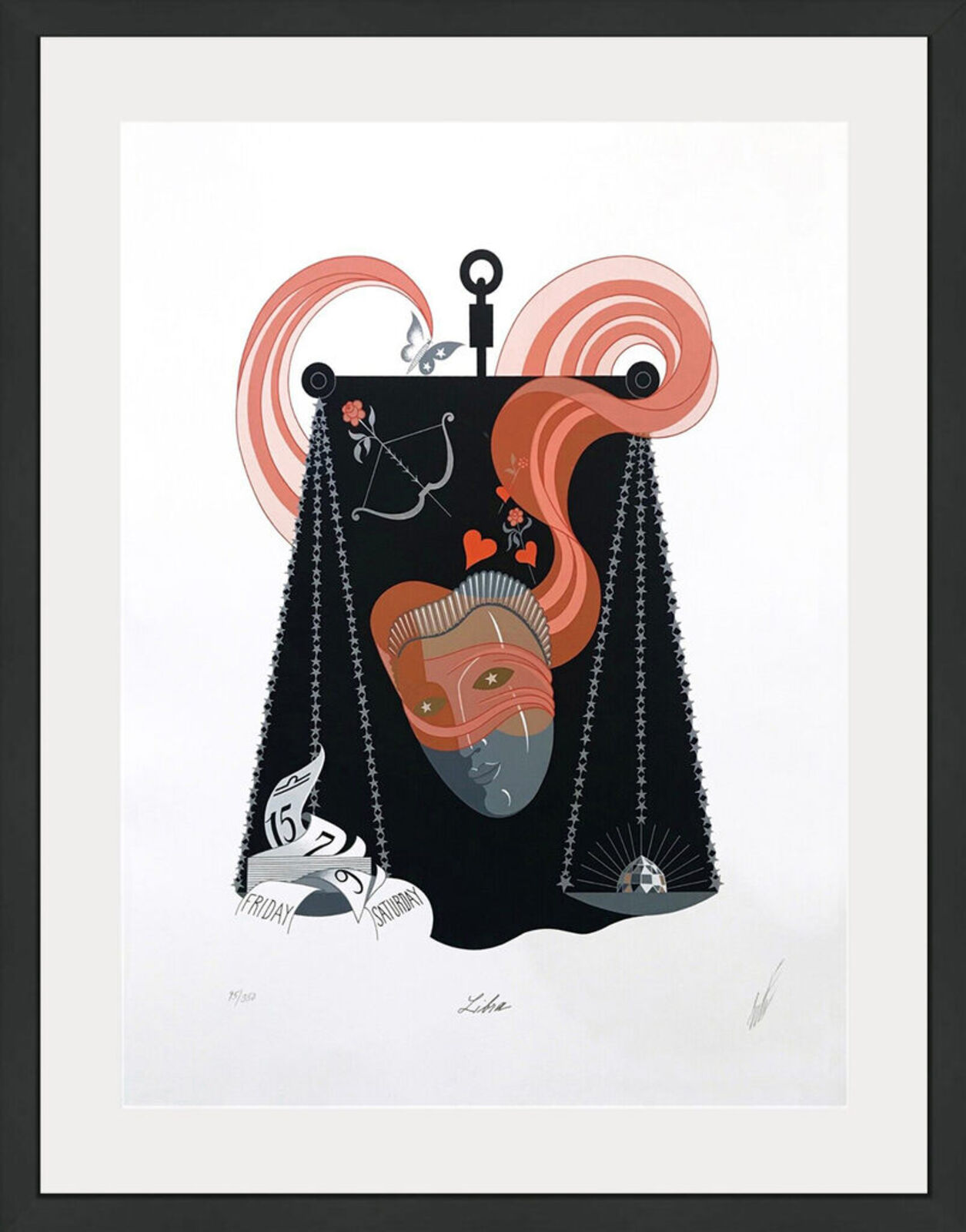 Artwork by Erté, LIBRA, Made of Serigraph 