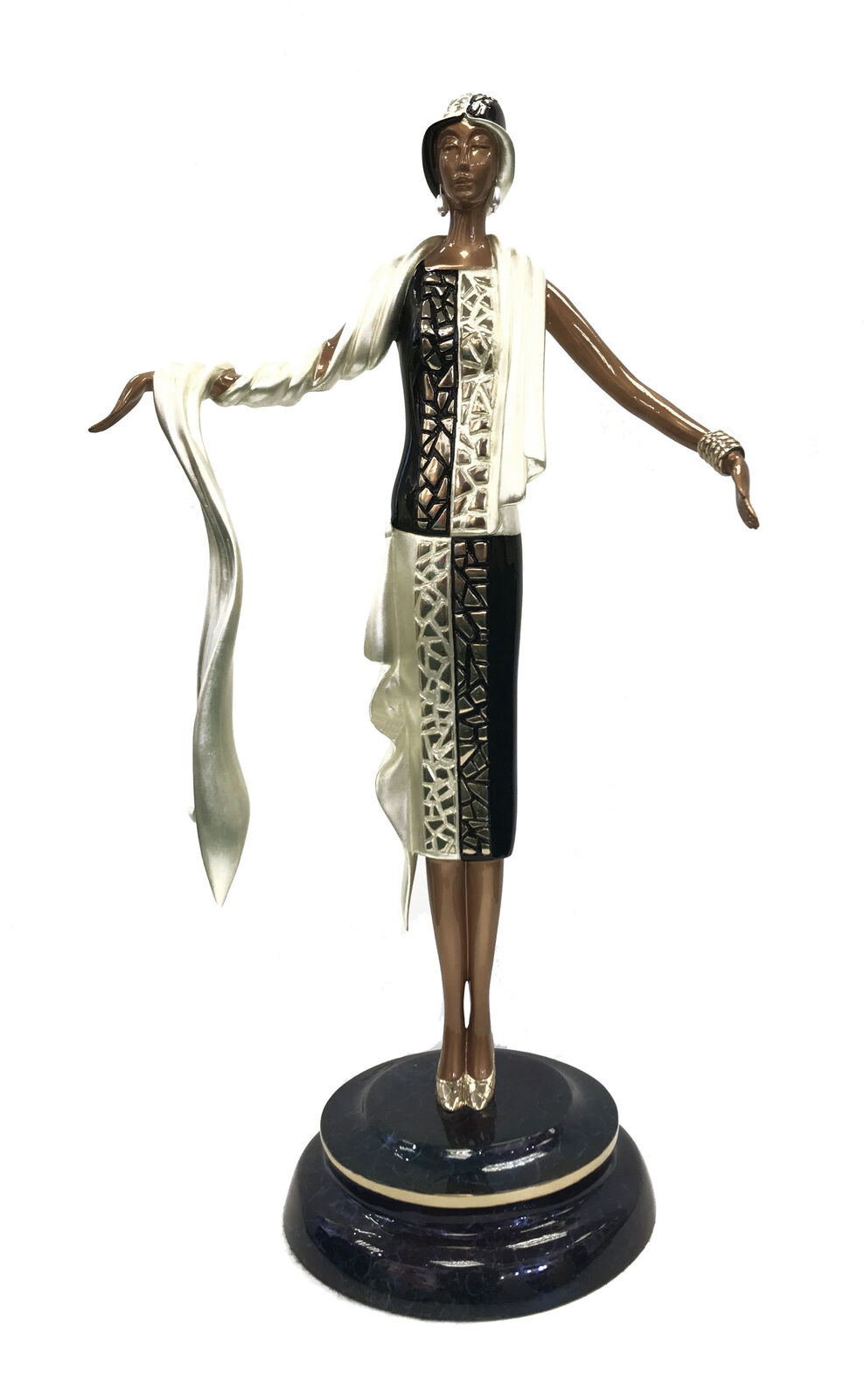 Artwork by Erté, ON THE AVENUE, Made of Bronze 