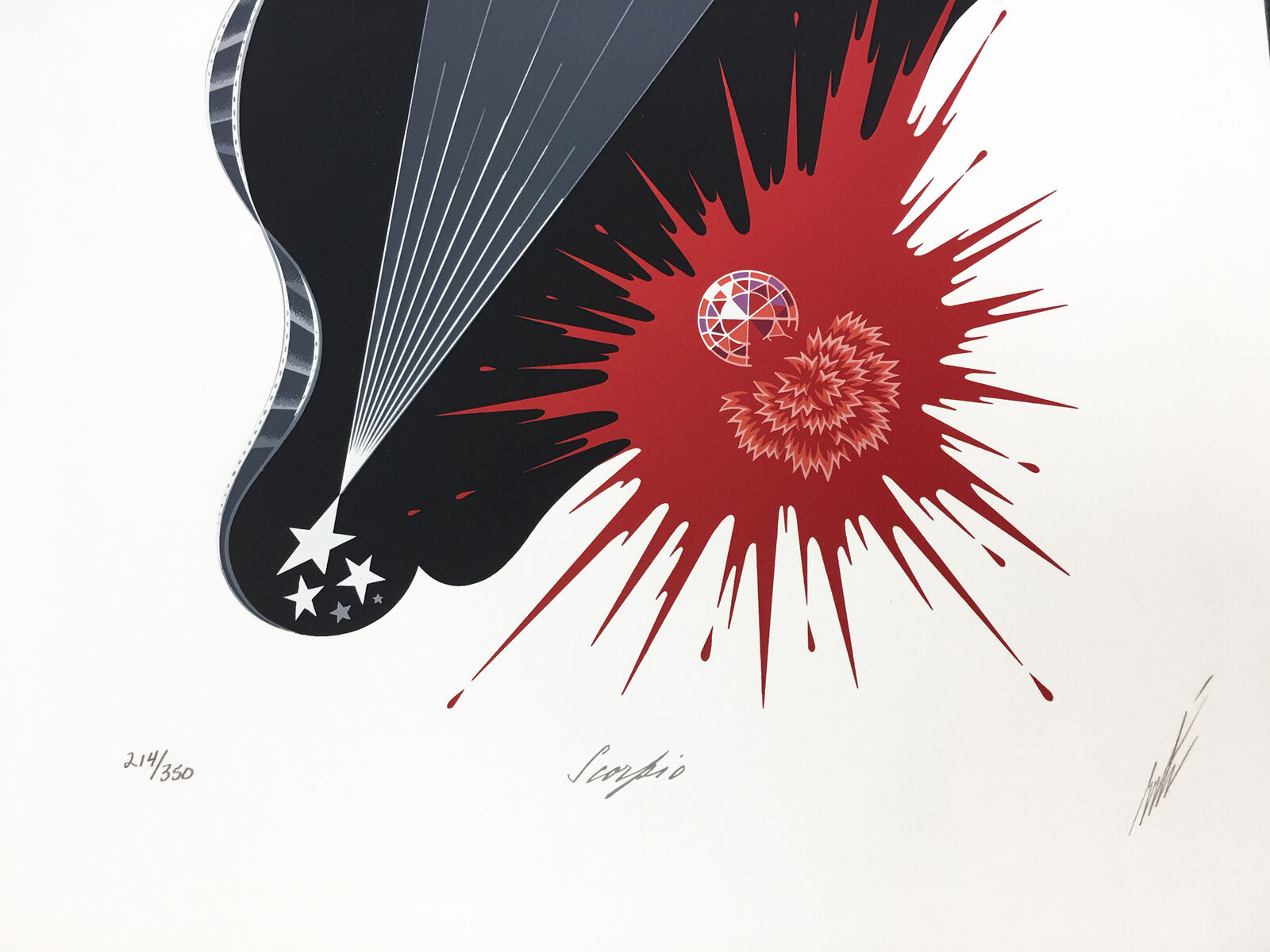 Artwork by Erté, SCORPIO, Made of Serigraph 
