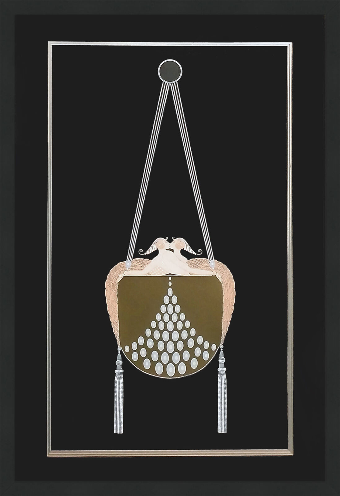 Artwork by Erté, THE CLASP, Made of Serigraph 