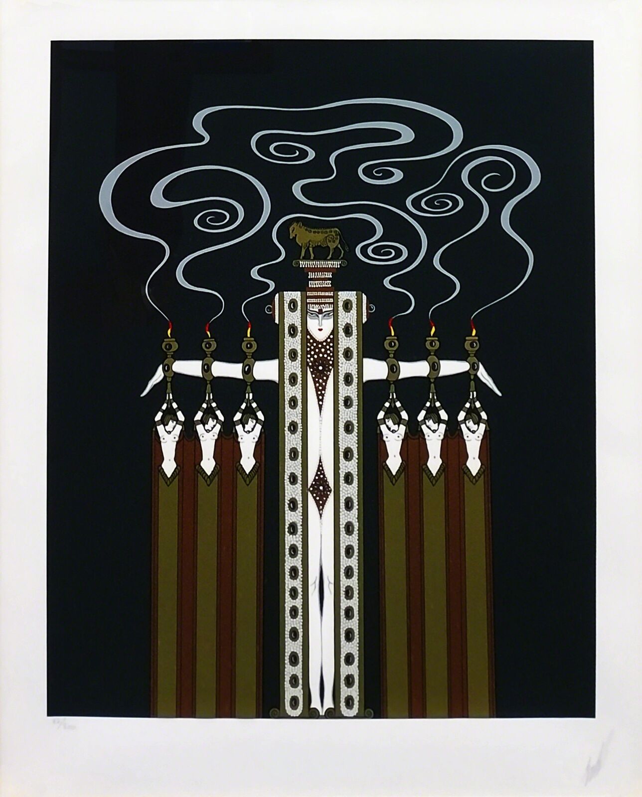 Artwork by Erté, THE GOLDEN CALF, Made of Serigraph 