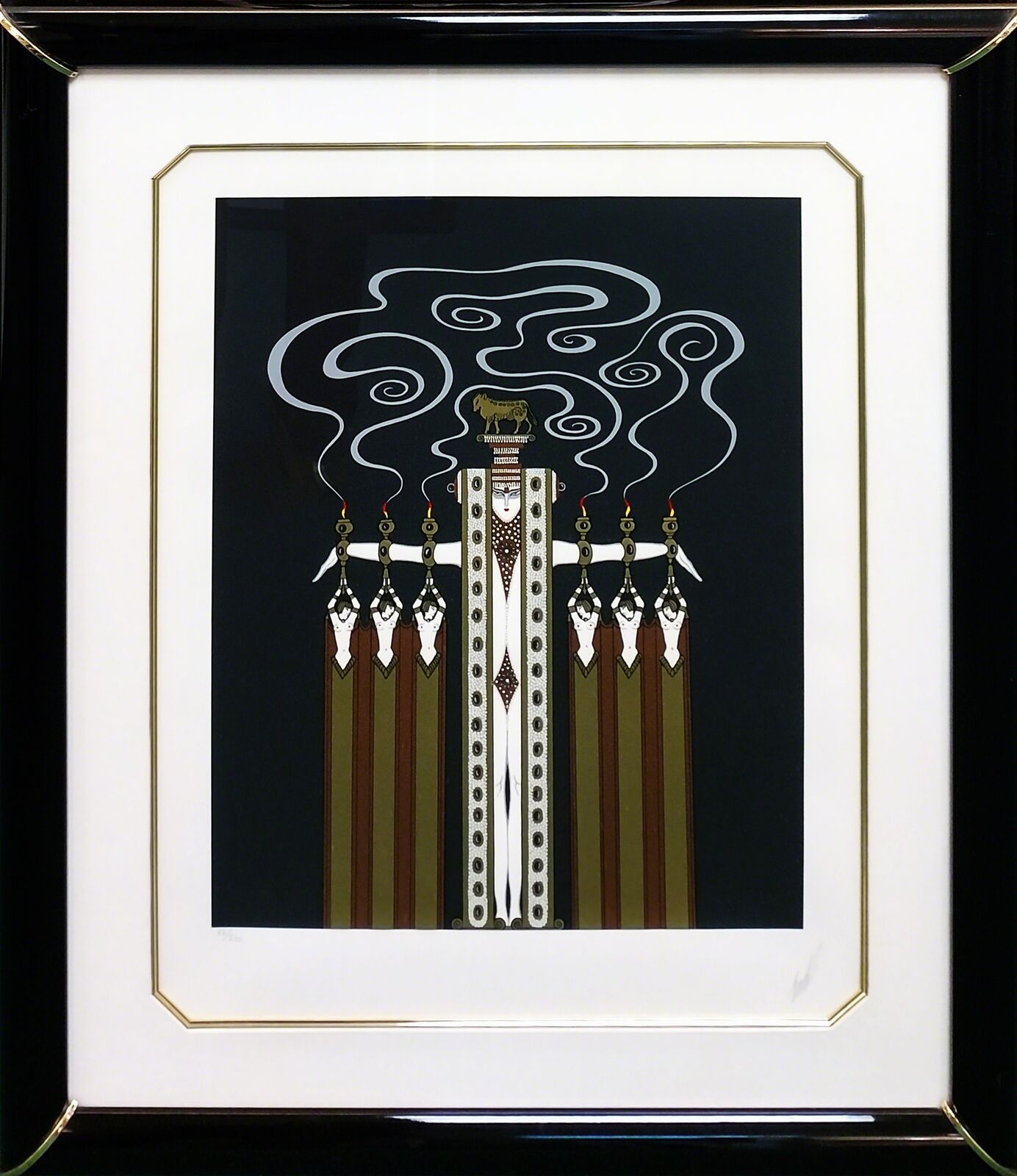 Artwork by Erté, THE GOLDEN CALF, Made of Serigraph 