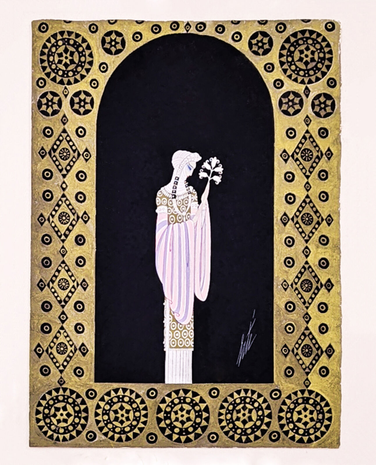Artwork by Erté, LA PRINCESSE LOINTAINE: LES FEMMES DE MILISSINDE, Made of Gouache On Paper 