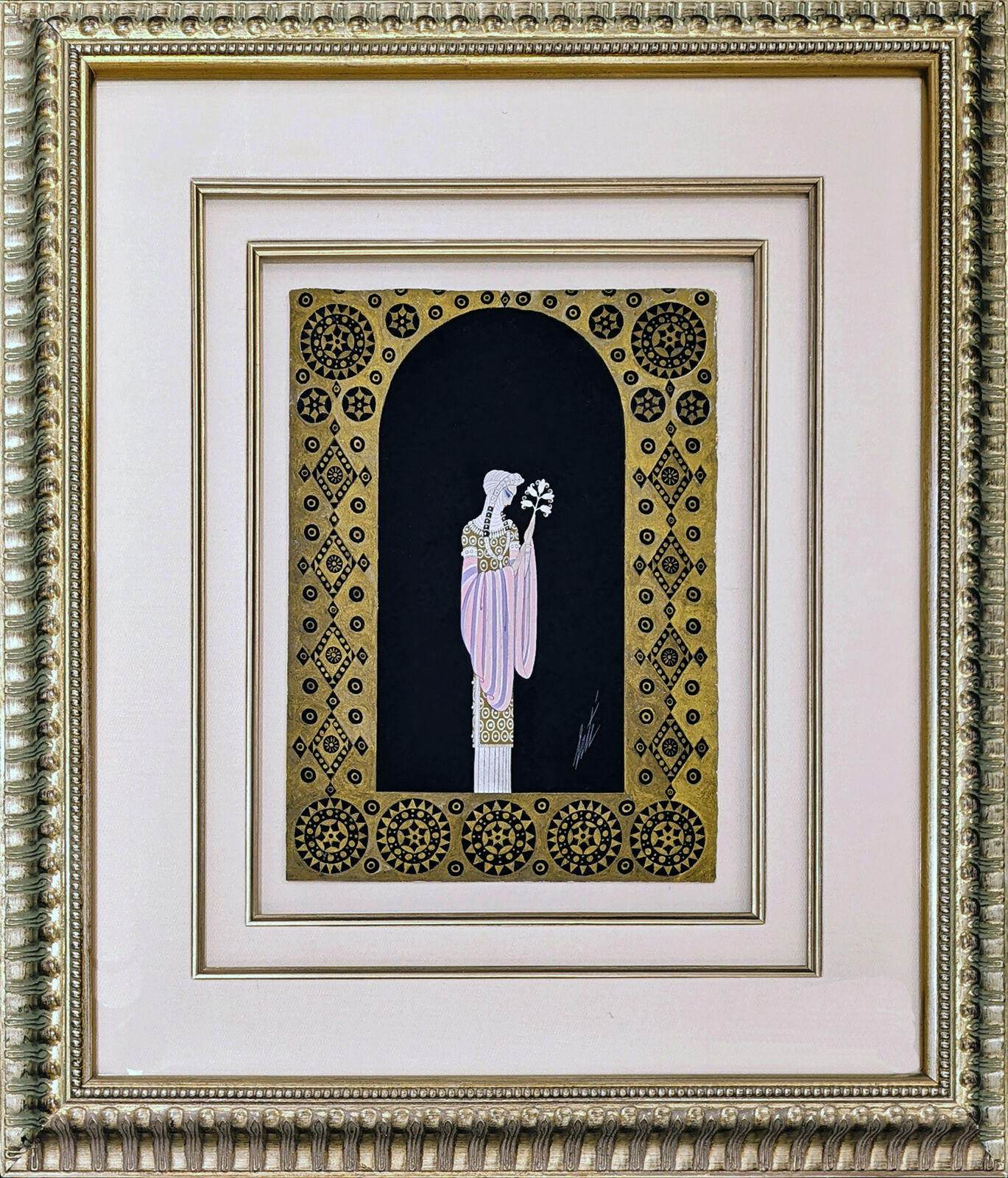 Artwork by Erté, LA PRINCESSE LOINTAINE: LES FEMMES DE MILISSINDE, Made of Gouache On Paper 