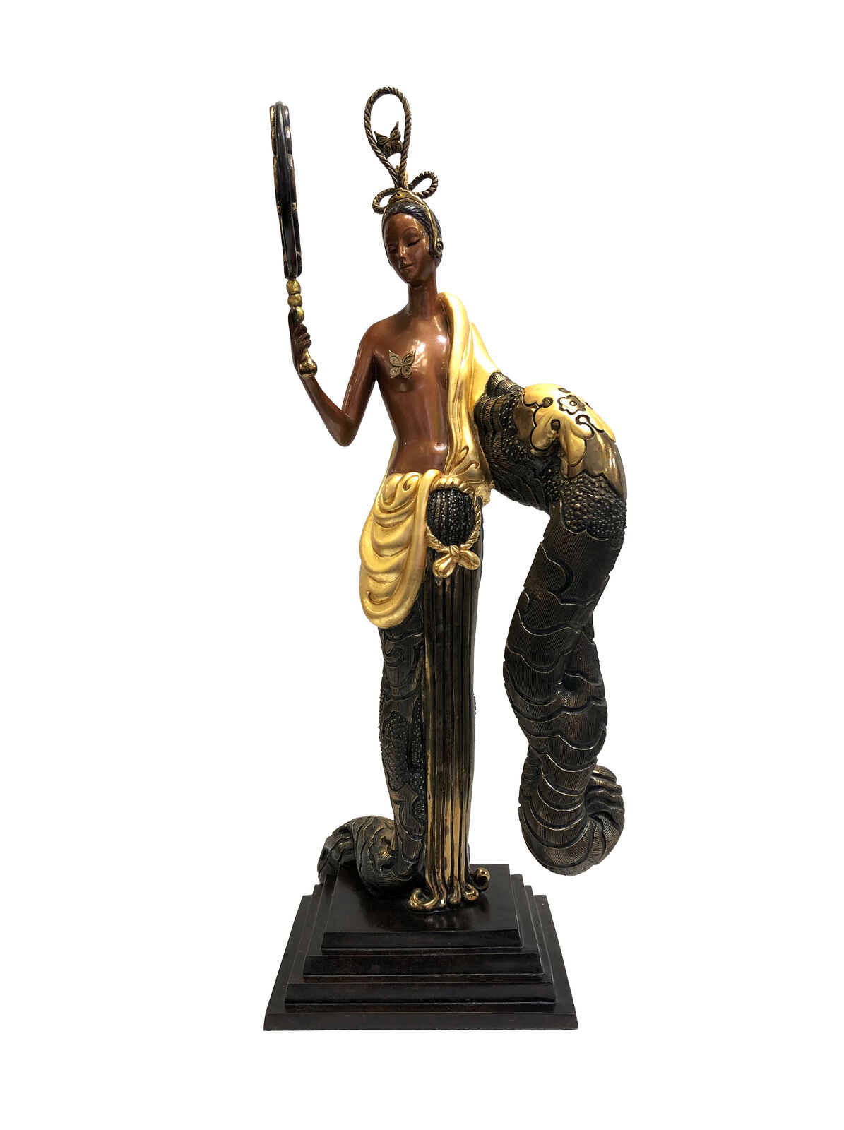 Artwork by Erté, Bamboo (bronze sculpture), Made of Bronze 