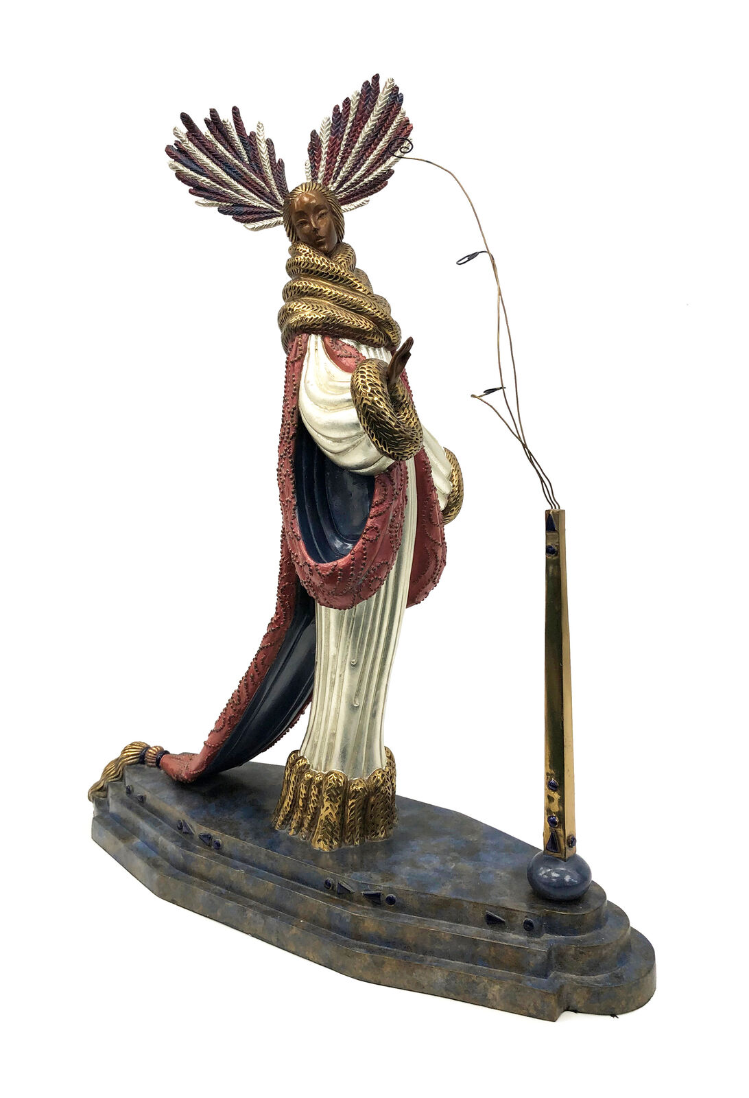 Artwork by Erté, Ermine Brocade (bronze sculpture), Made of Bronze 