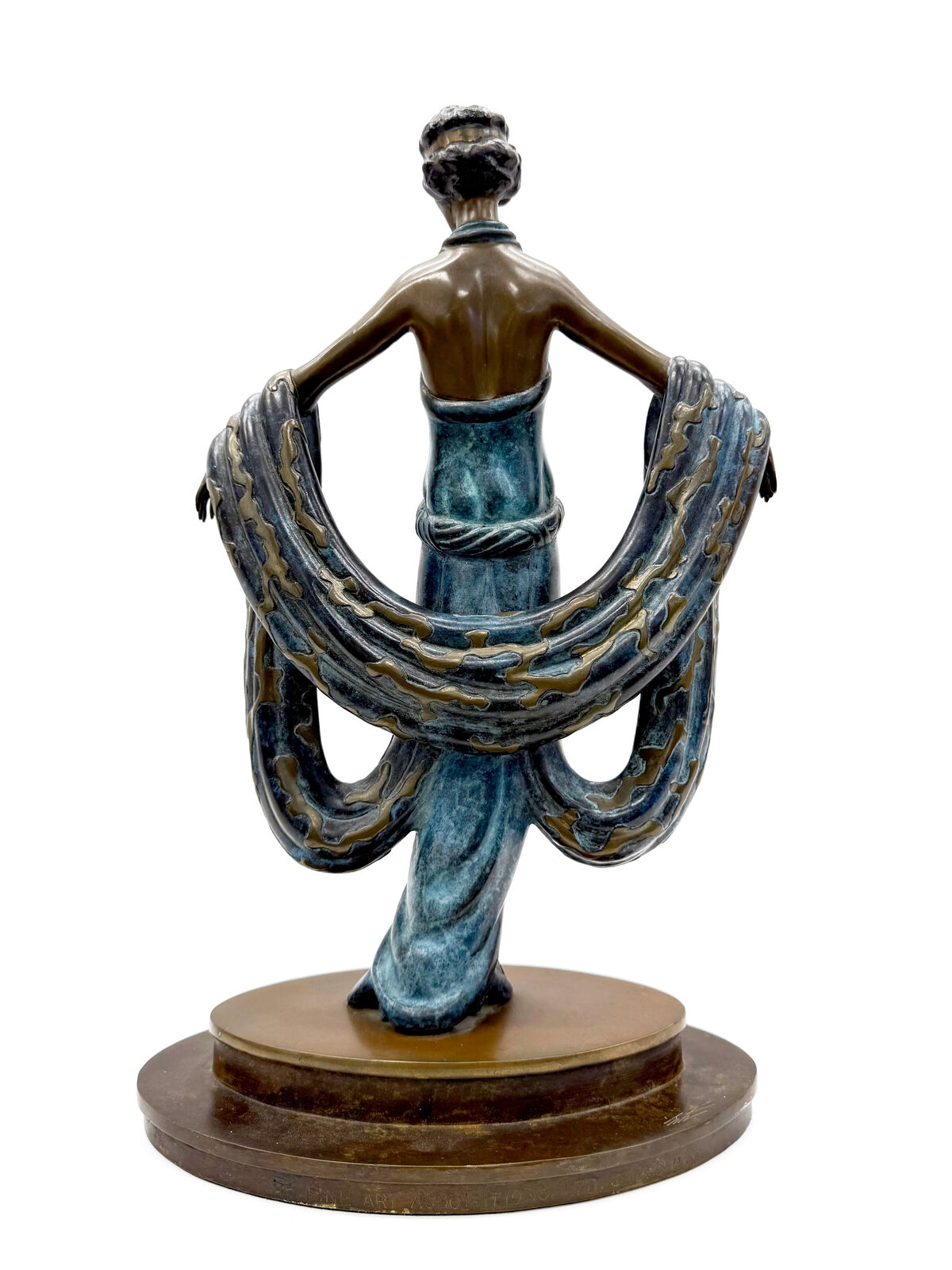 Artwork by Erté, Gala (cold painted bronze sculpture), Made of Bronze 