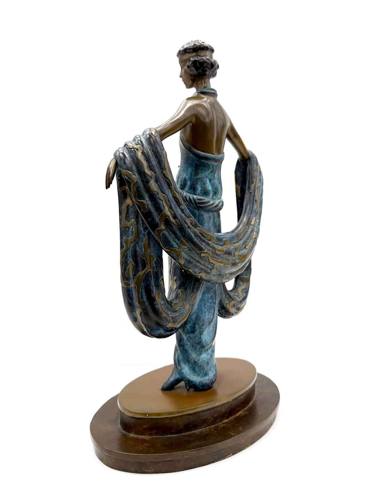 Artwork by Erté, Gala (cold painted bronze sculpture), Made of Bronze 