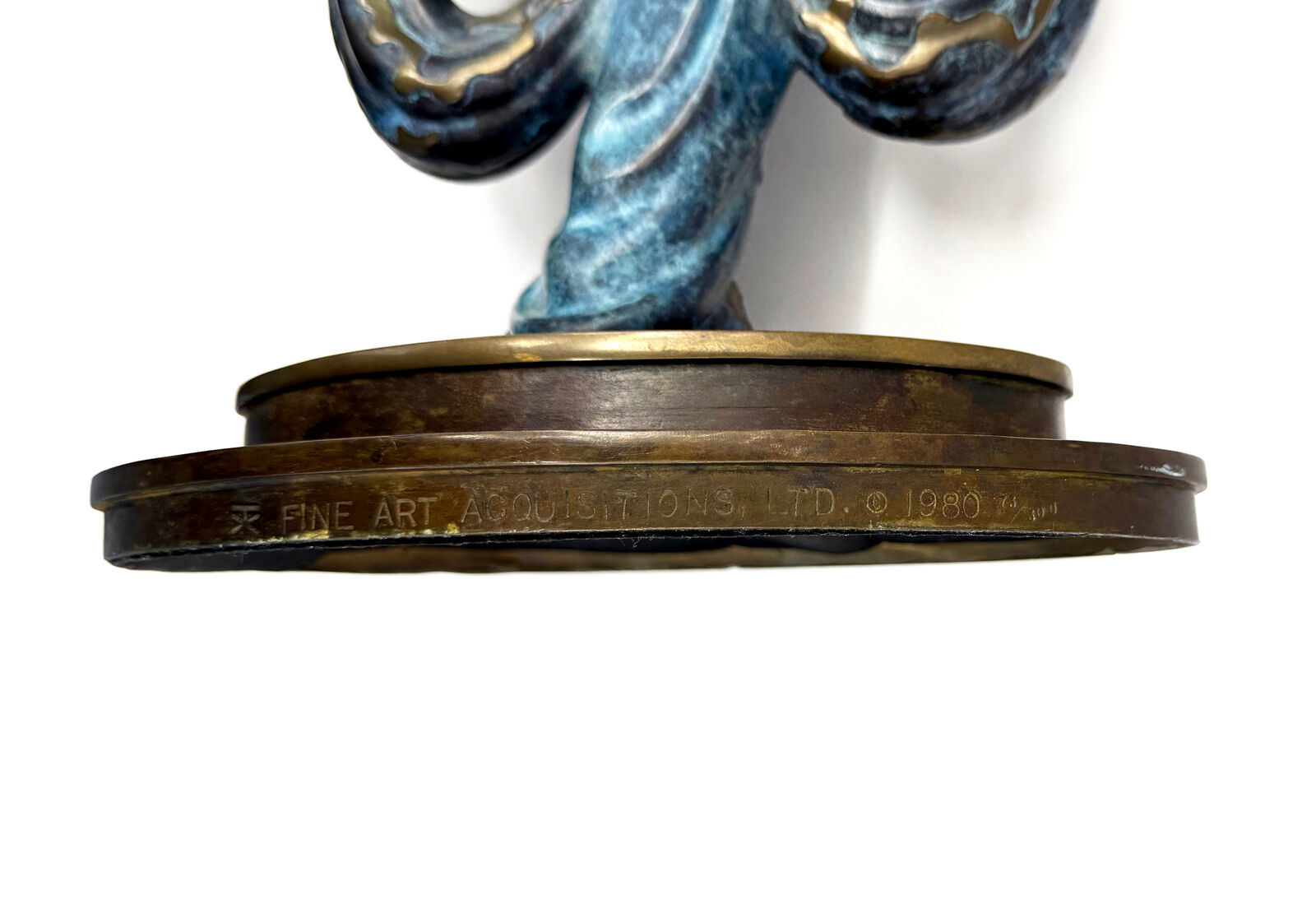 Artwork by Erté, Gala (cold painted bronze sculpture), Made of Bronze 