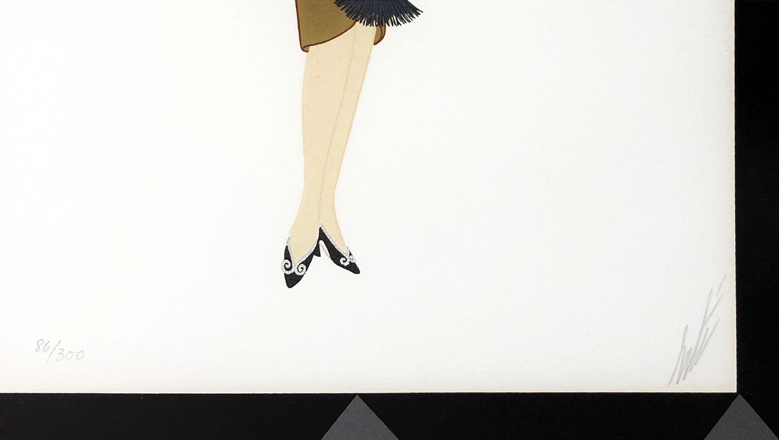 Artwork by Erté, Manhattan Mary II (framed hand signed serigraph), Made of Serigraph 