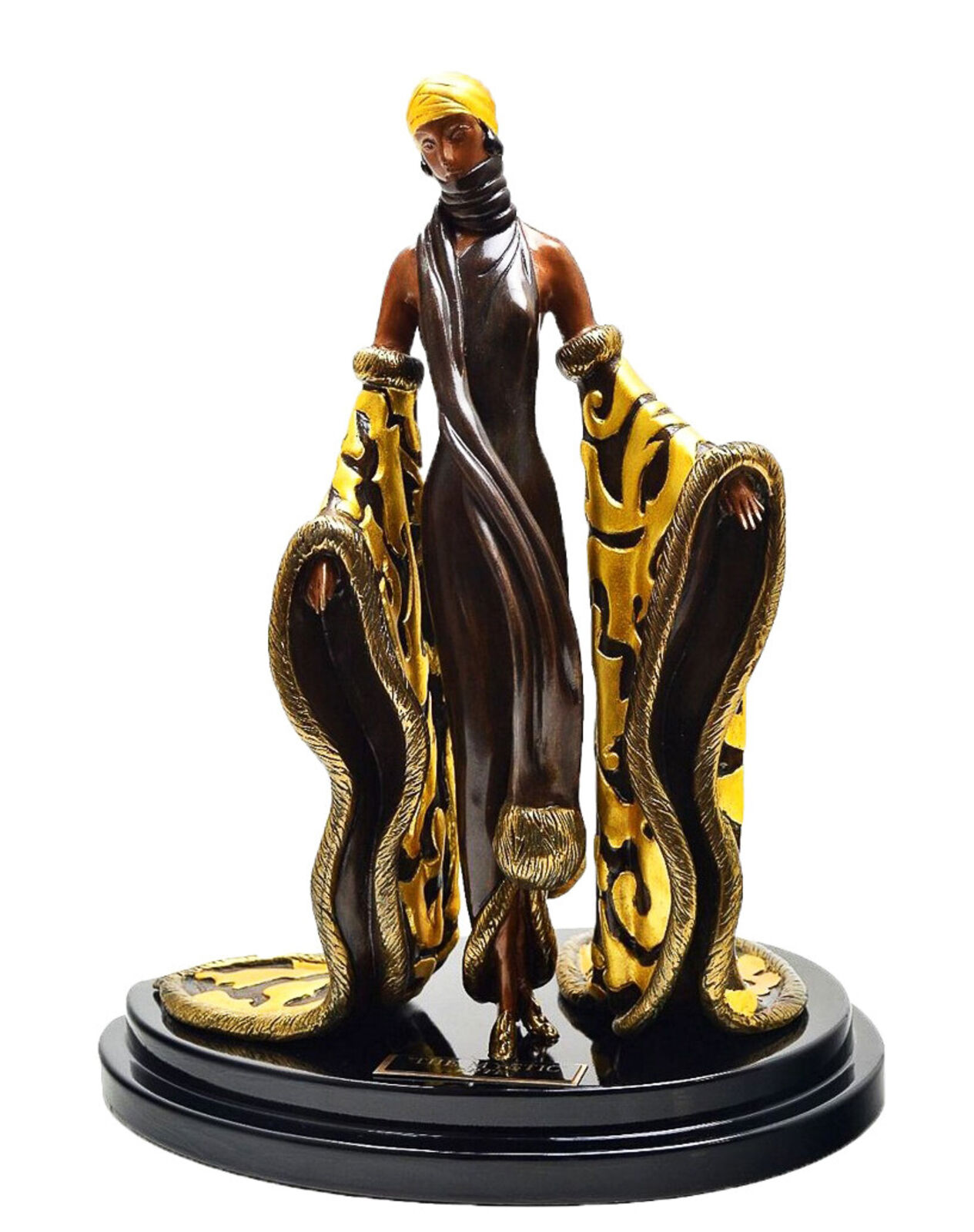 The Mystic (cold painted bronze sculpture) by Erté, 1988
