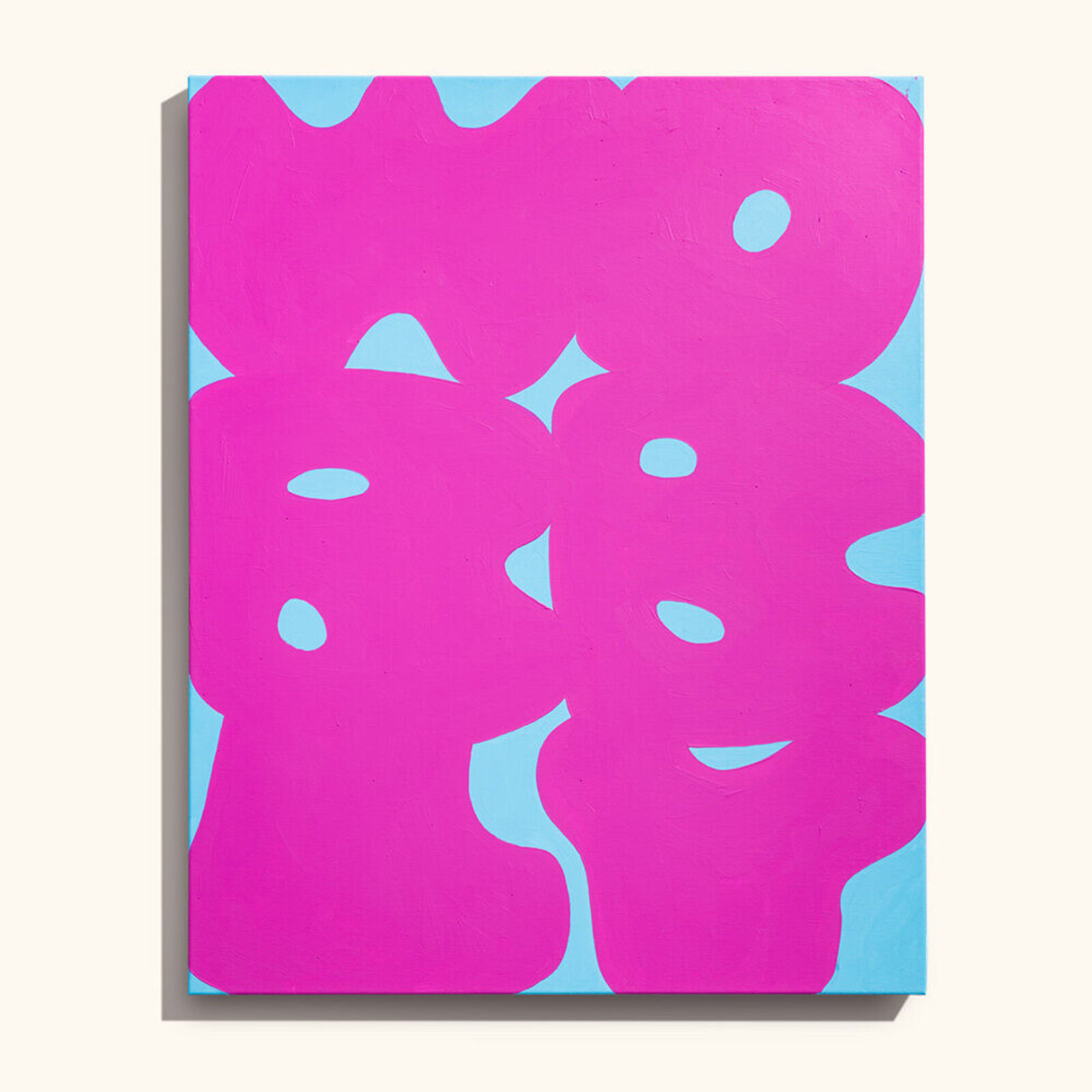 Artwork by Erwin Wurm, Shine, Light, Wobbly and Melt (Flat Sculpture) - Set of 4, Made of Relief print on canvas 