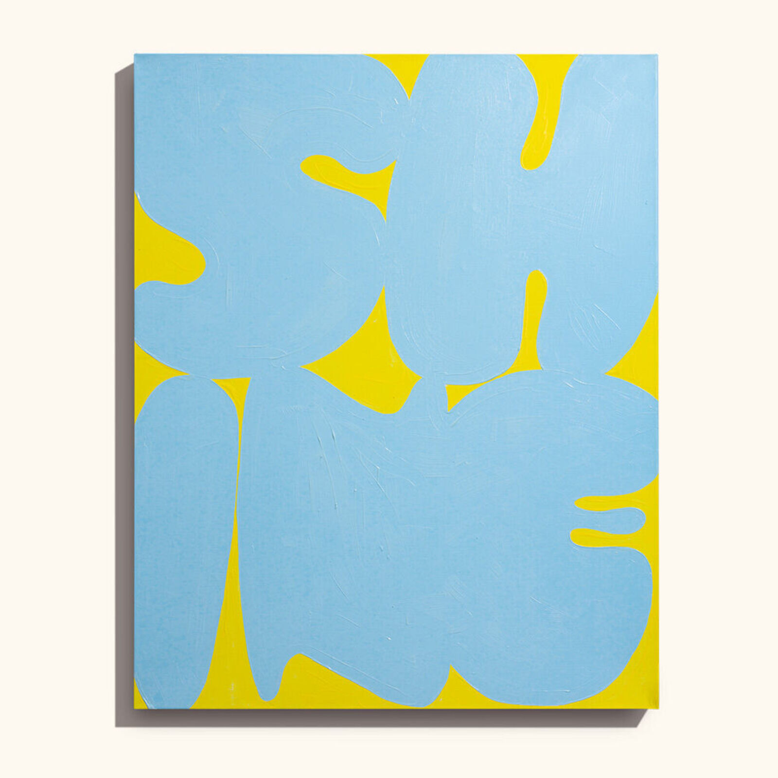 Artwork by Erwin Wurm, Shine, Light, Wobbly and Melt (Flat Sculpture) - Set of 4, Made of Relief print on canvas 