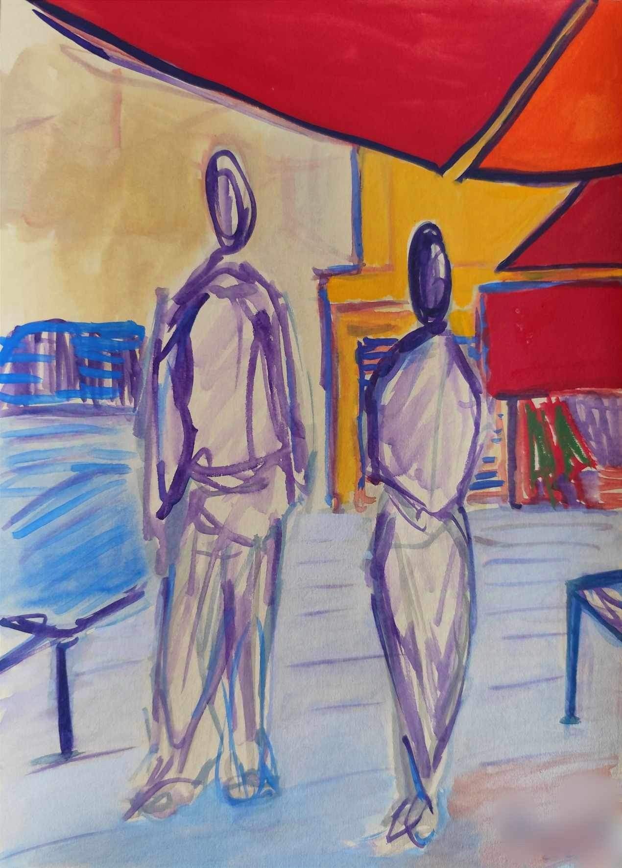 La Passeggiata 2, 16.30 in Piazza del Carmine by Fabrizia  Conti, 2022