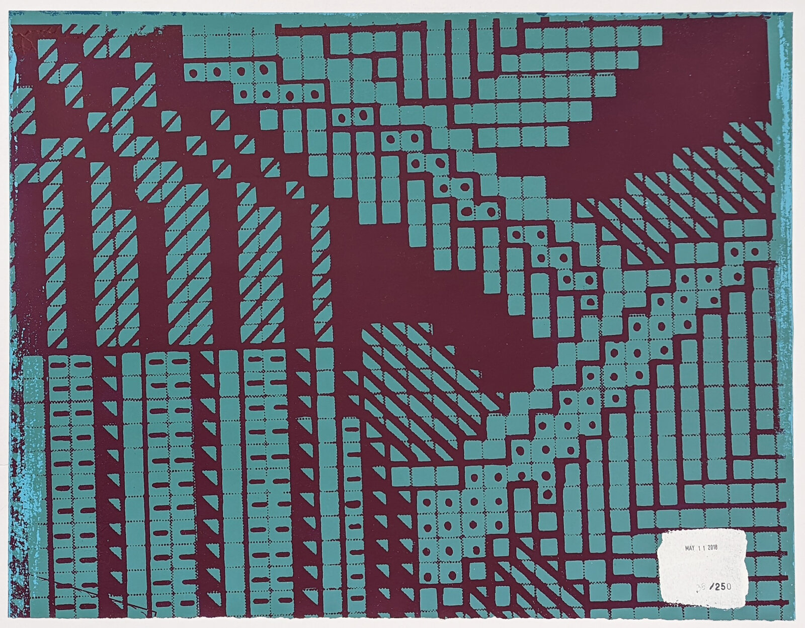 Artwork by FAILE, Modern Living, Made of Hand Embellished Screen Print 