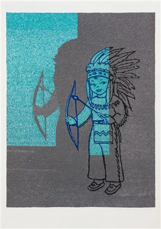 Indian Boy in the Spot Light by Farhad Moshiri, 2013
