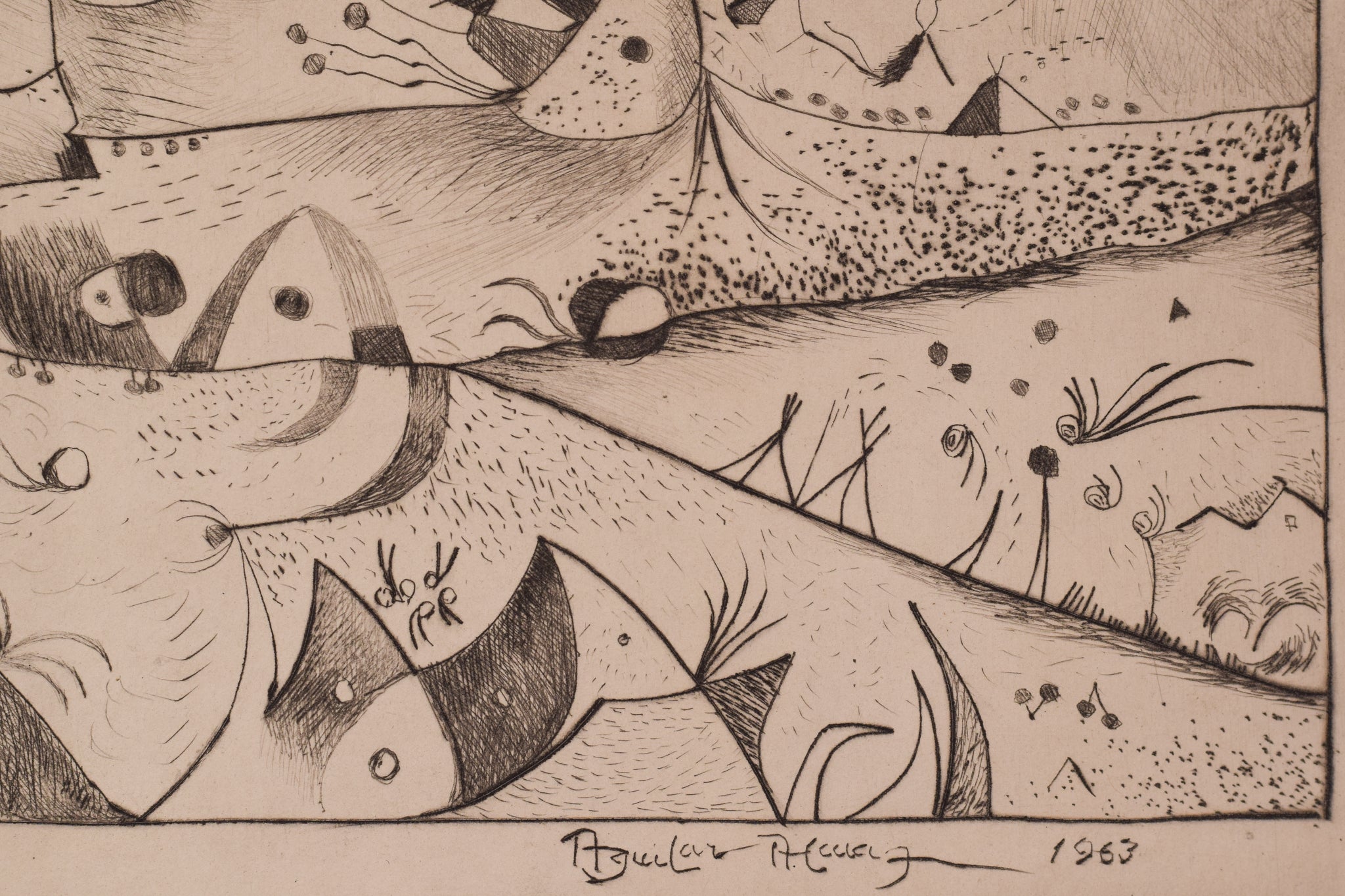 Artwork by Federico Aguilar Alcuaz, Landscape Etching, Made of Etching 
