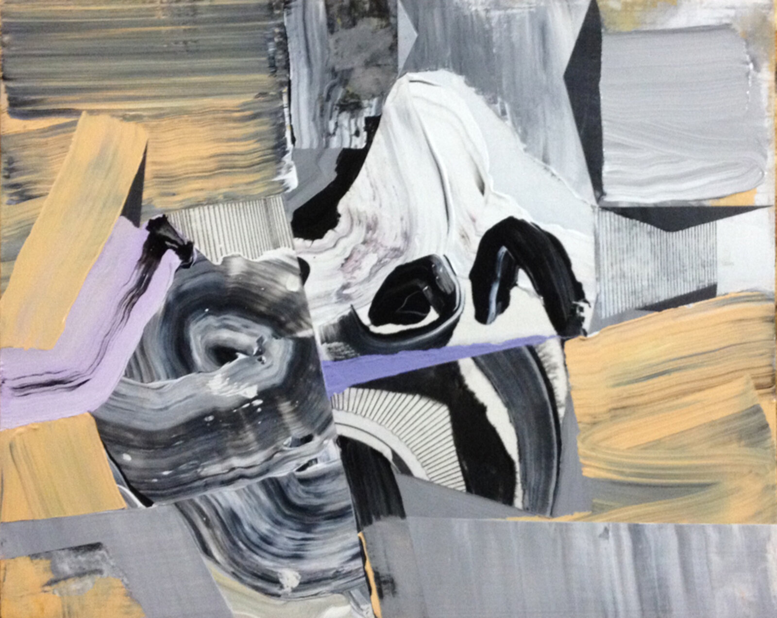 Artwork by Feodor Voronov, CCP #2, Made of Acrylic, pen and collage on panel 