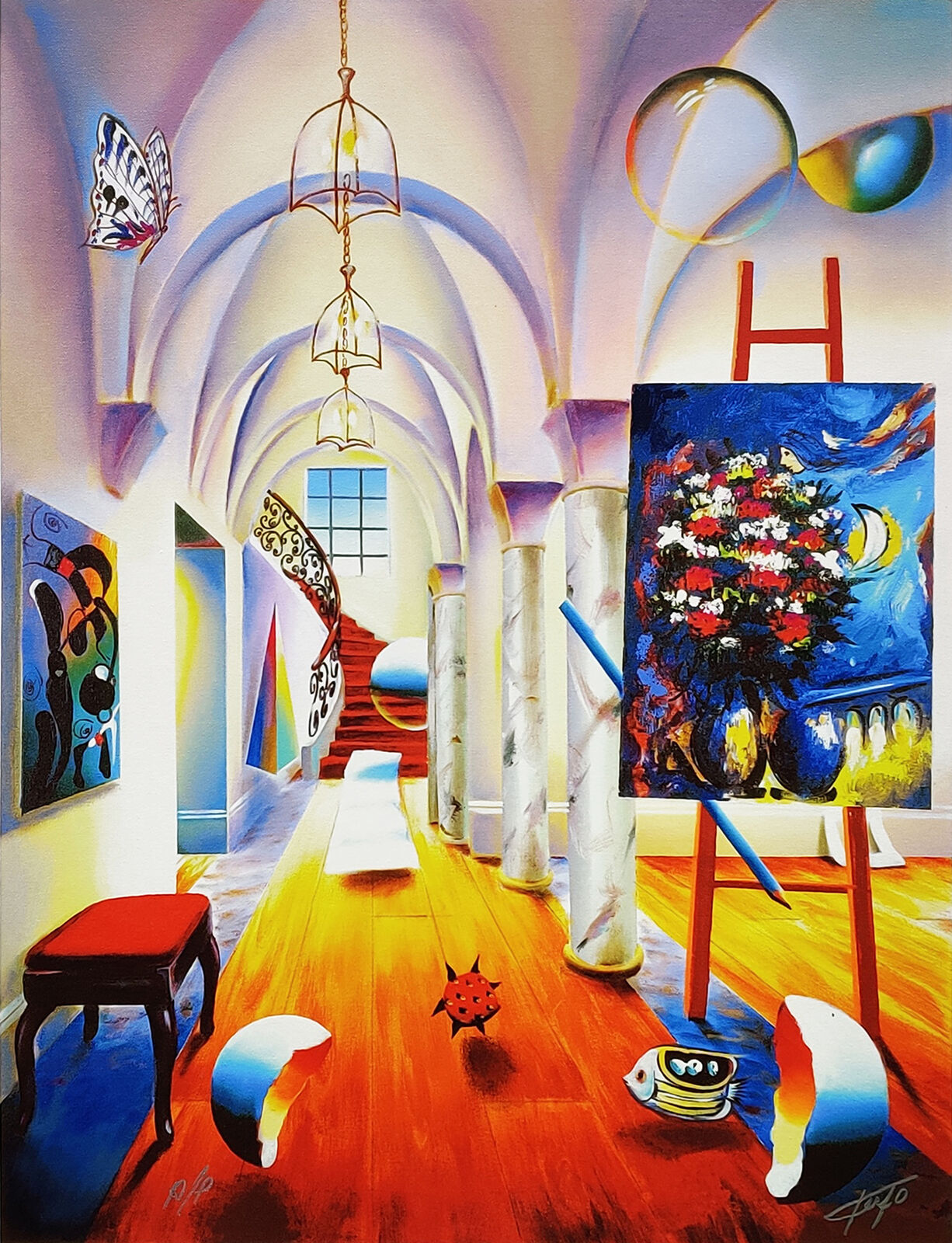 IMPERIAL COLUMNS (MIRO CHAGALL) by Fernando de Jesus Oliveira, 2005
