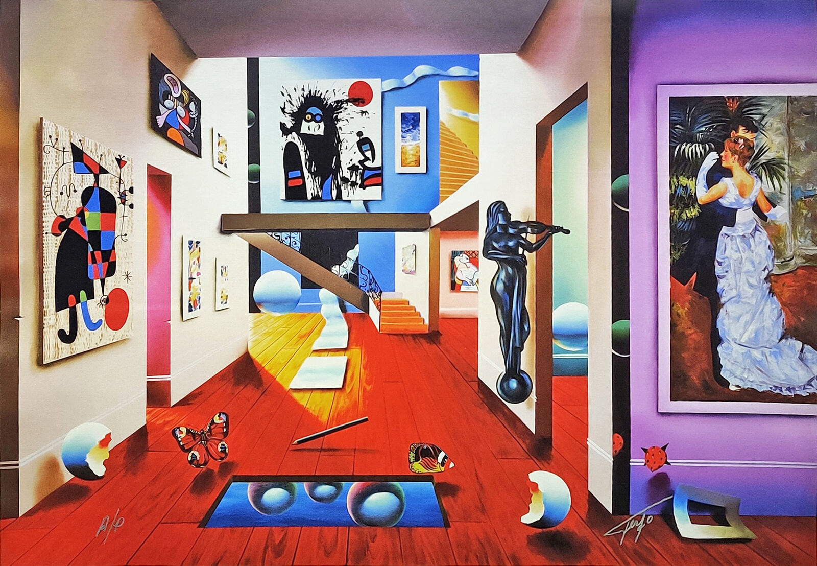 HOMAGE TO THE MASTERS (MIRO) by Fernando de Jesus Oliveira, 2000