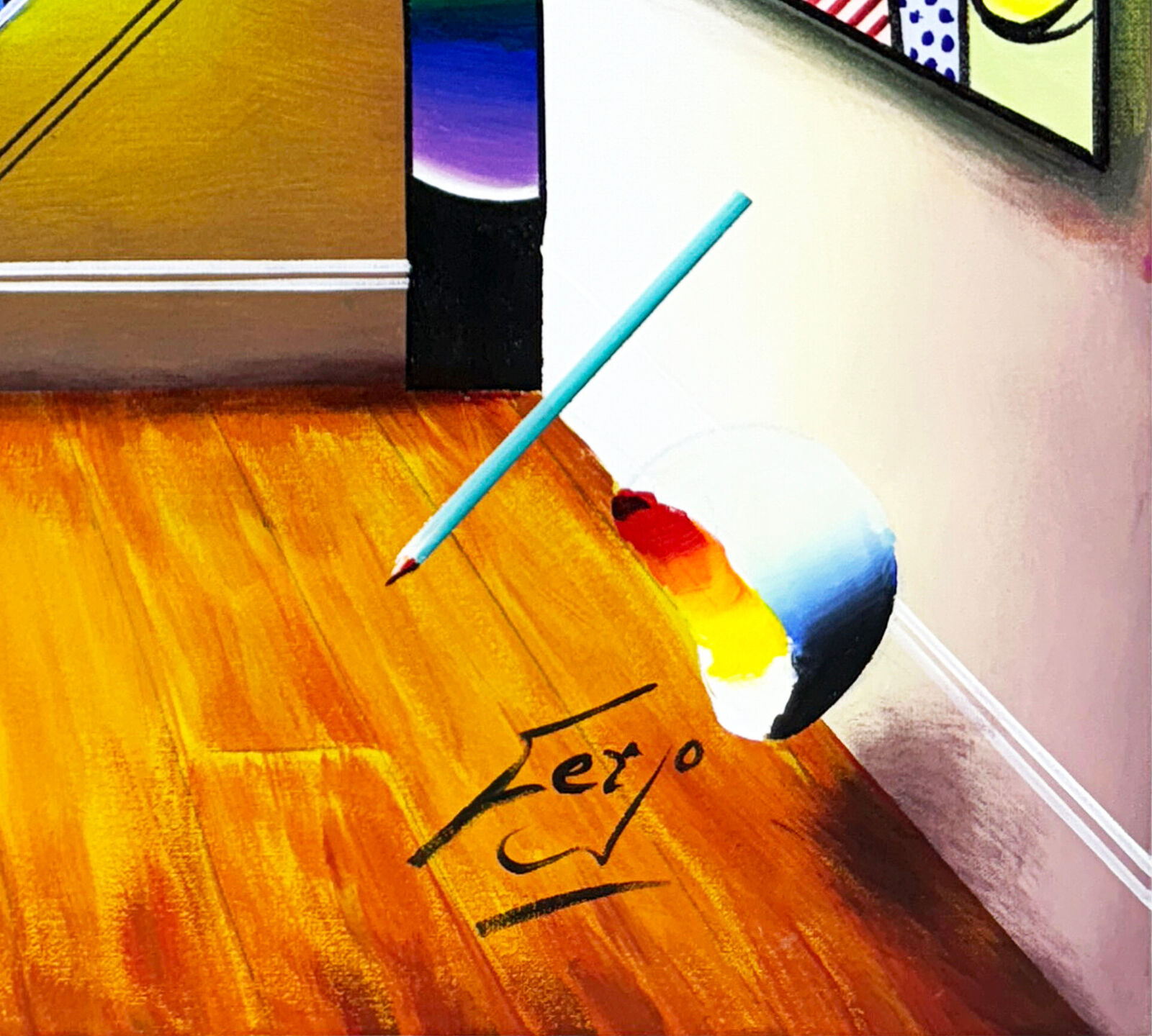 Artwork by Fernando de Jesus Oliveira, Homage To Lichtenstein , Made of Oil on canvas 