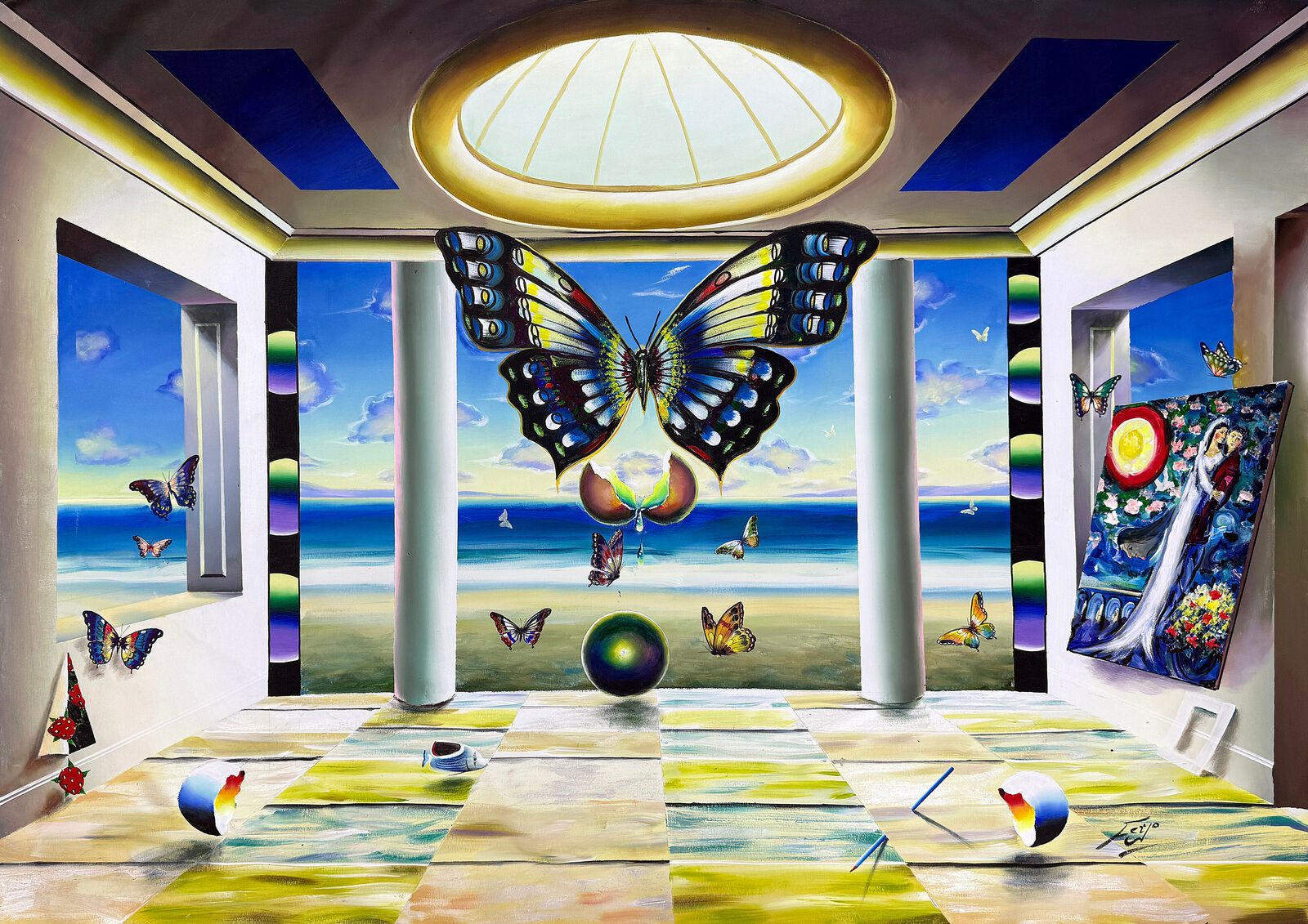 Homage to Chagall  by Fernando de Jesus Oliveira, 2022