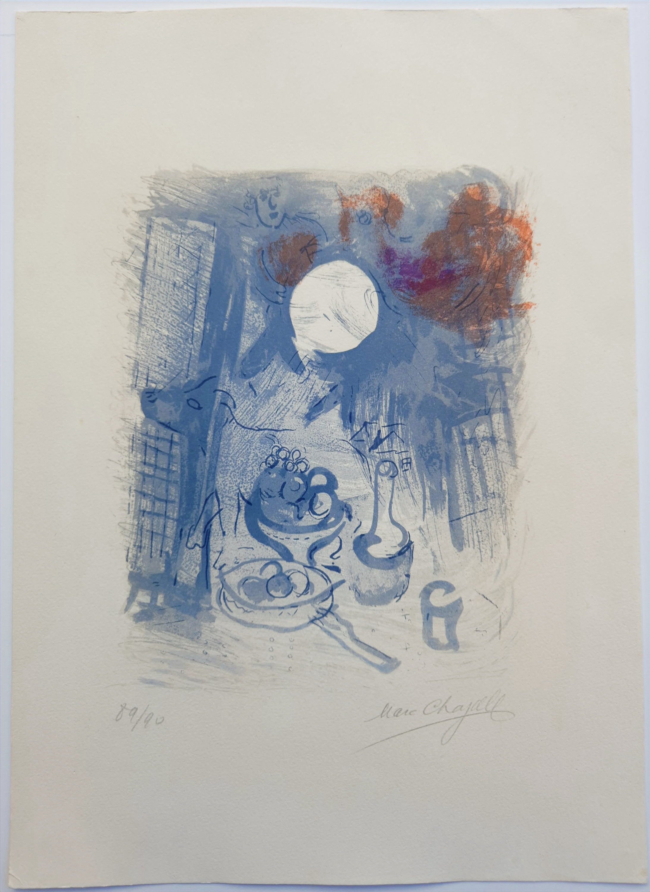 Nature morte bleue by Marc Chagall, 1957