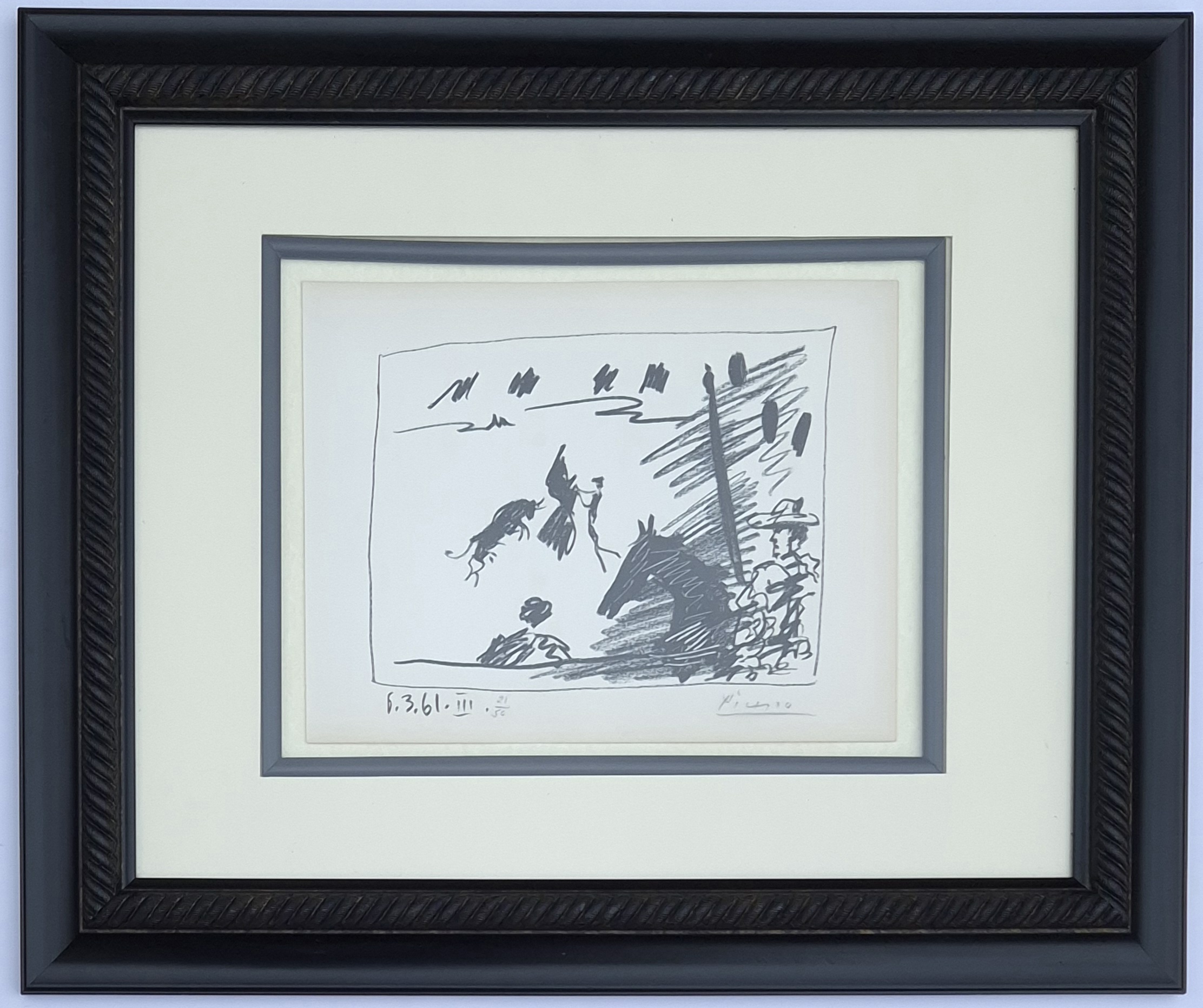 Les Banderilles from A los toros avec Picasso by Alain Ramié, 1961