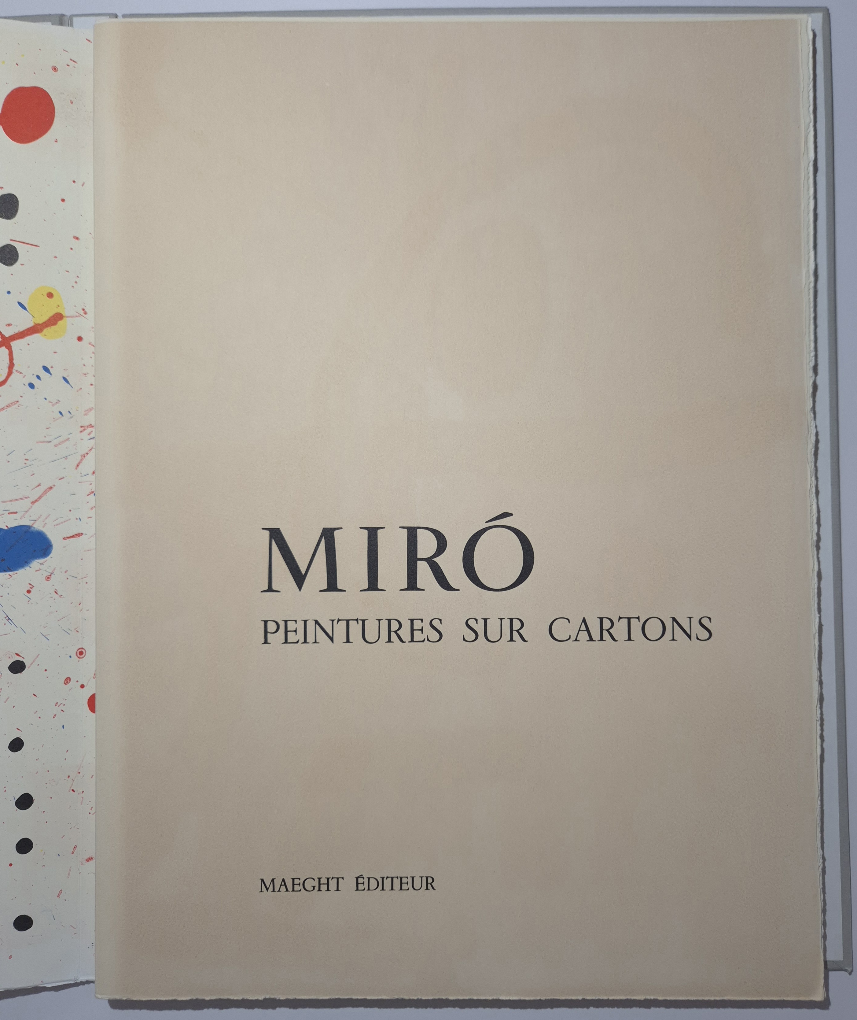 Peintures Sur Cartons, hand signed and numbered