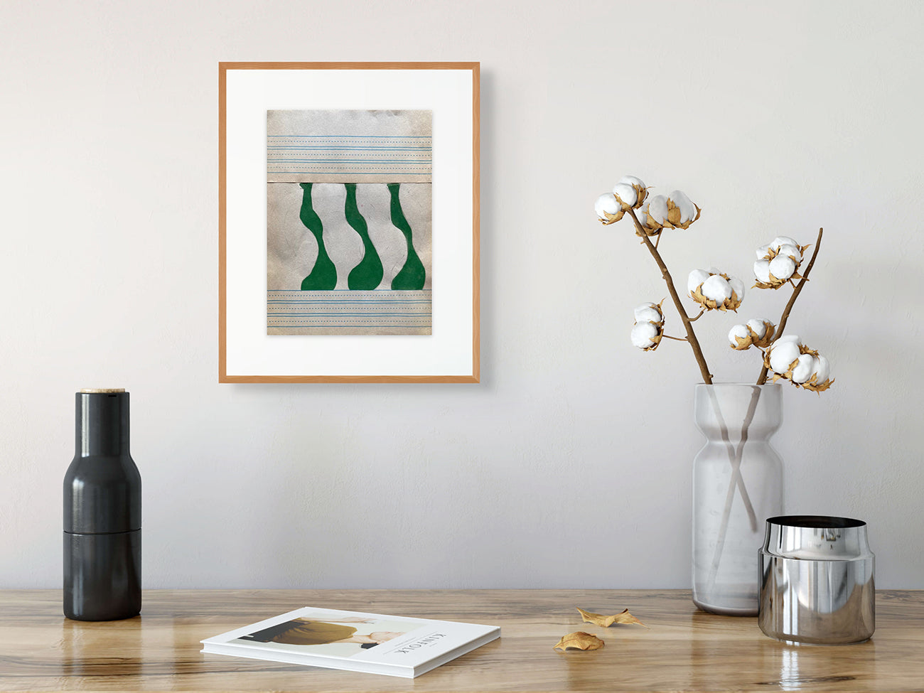 Artwork by Fieroza Doorsen, Untitled 2305, Made of Gouache and paper on paper 