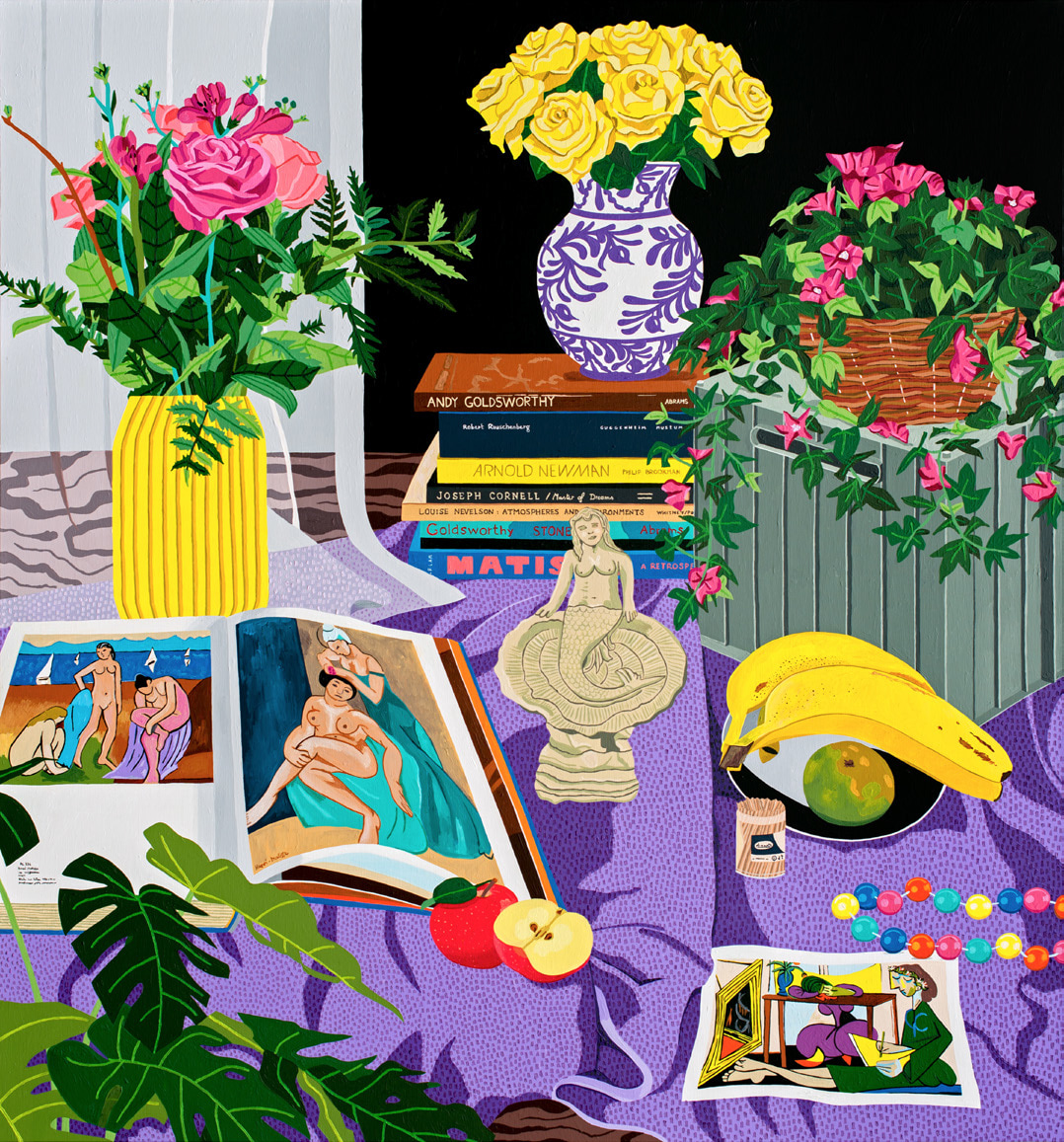 Still Life With a Mermaid Statue by Florent Stosskopf, 2022