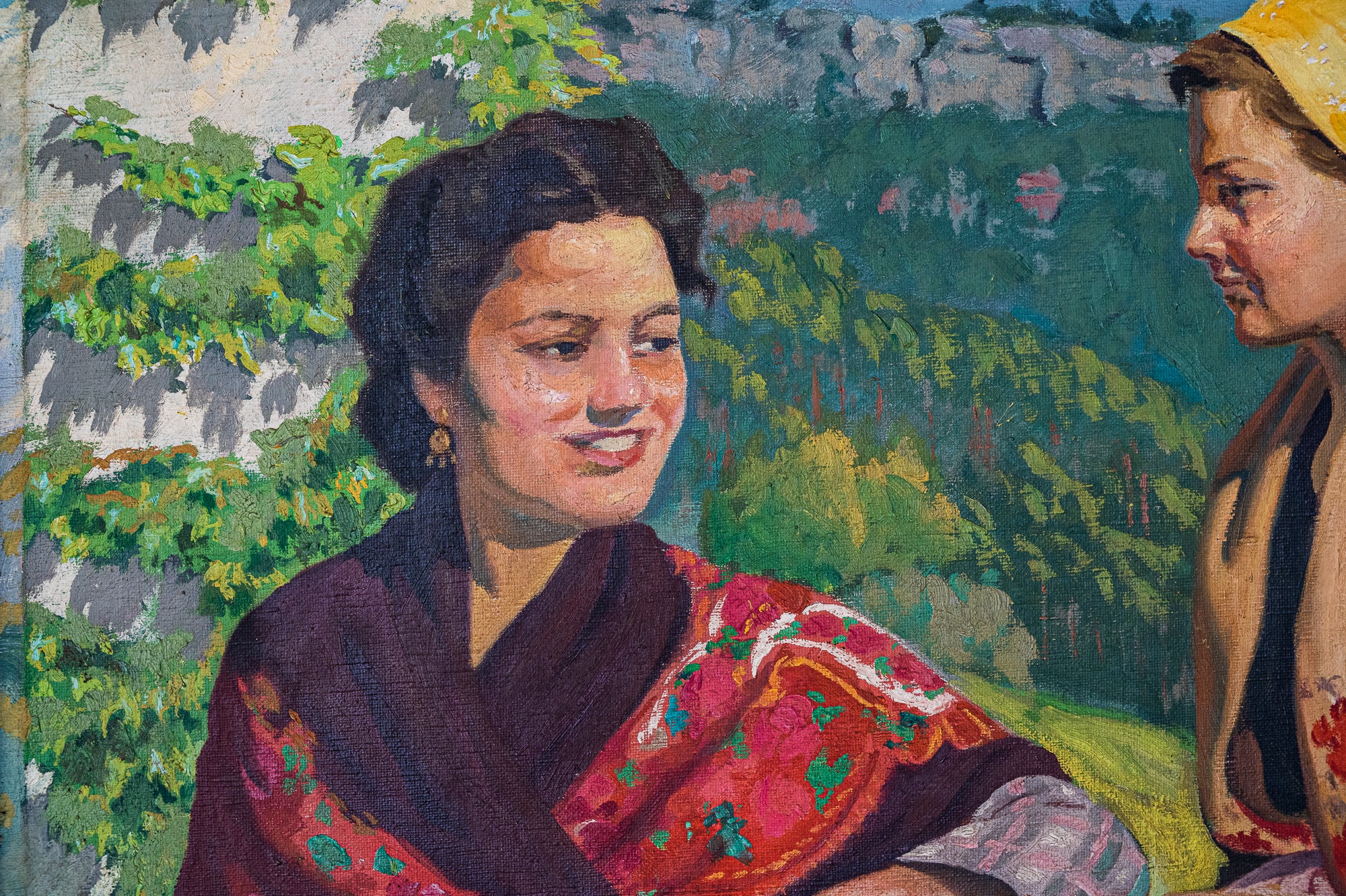 Artwork by Francisco Galofré Suris, Ladys Chatting, Made of Oil on canvas 