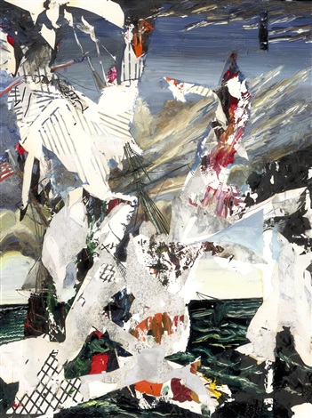 Artwork by Francesca DiMattio, Shipwreck, Made of Archival pigments on fine art rag paper with matte finish 