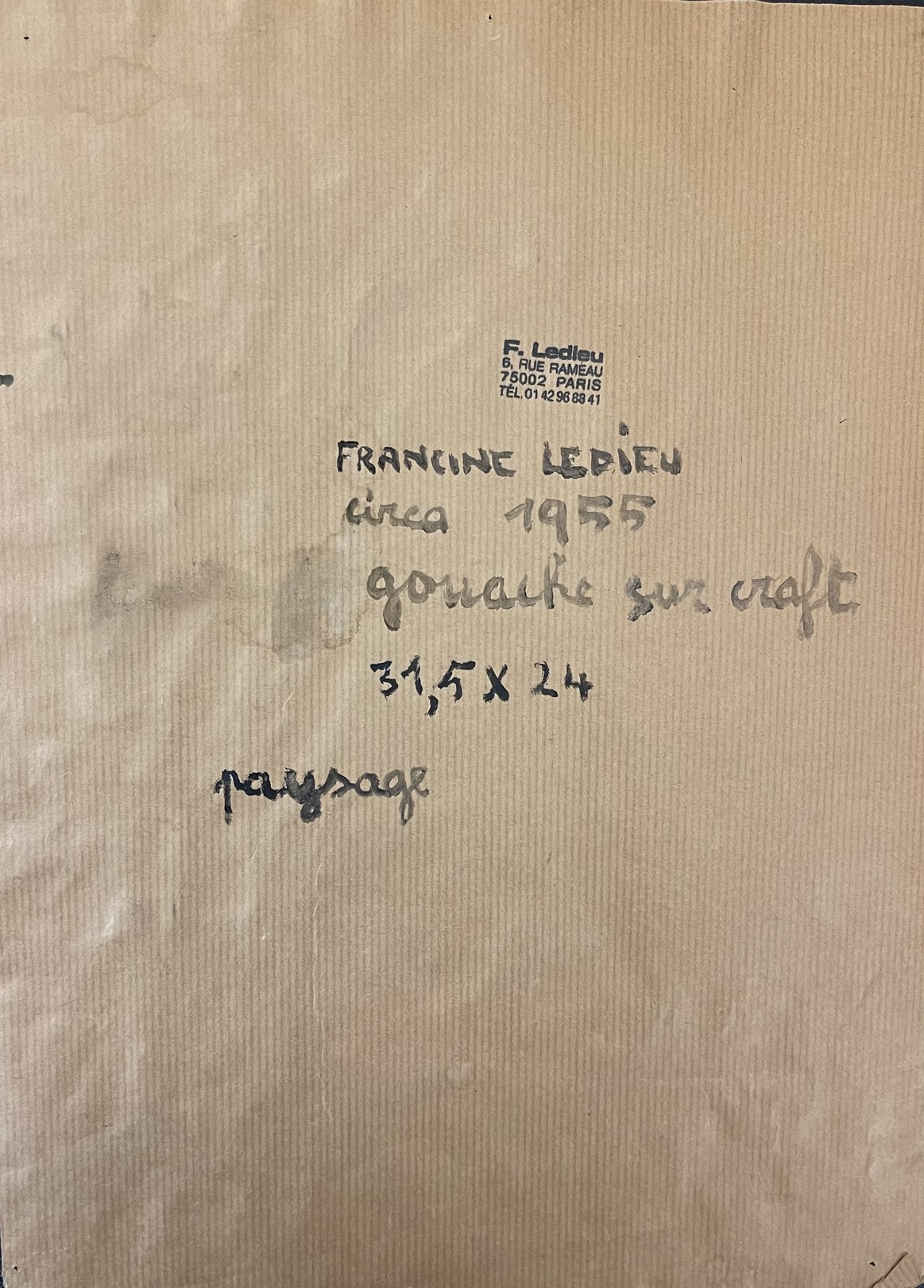 Landscape by Francine Ledieu, 1955