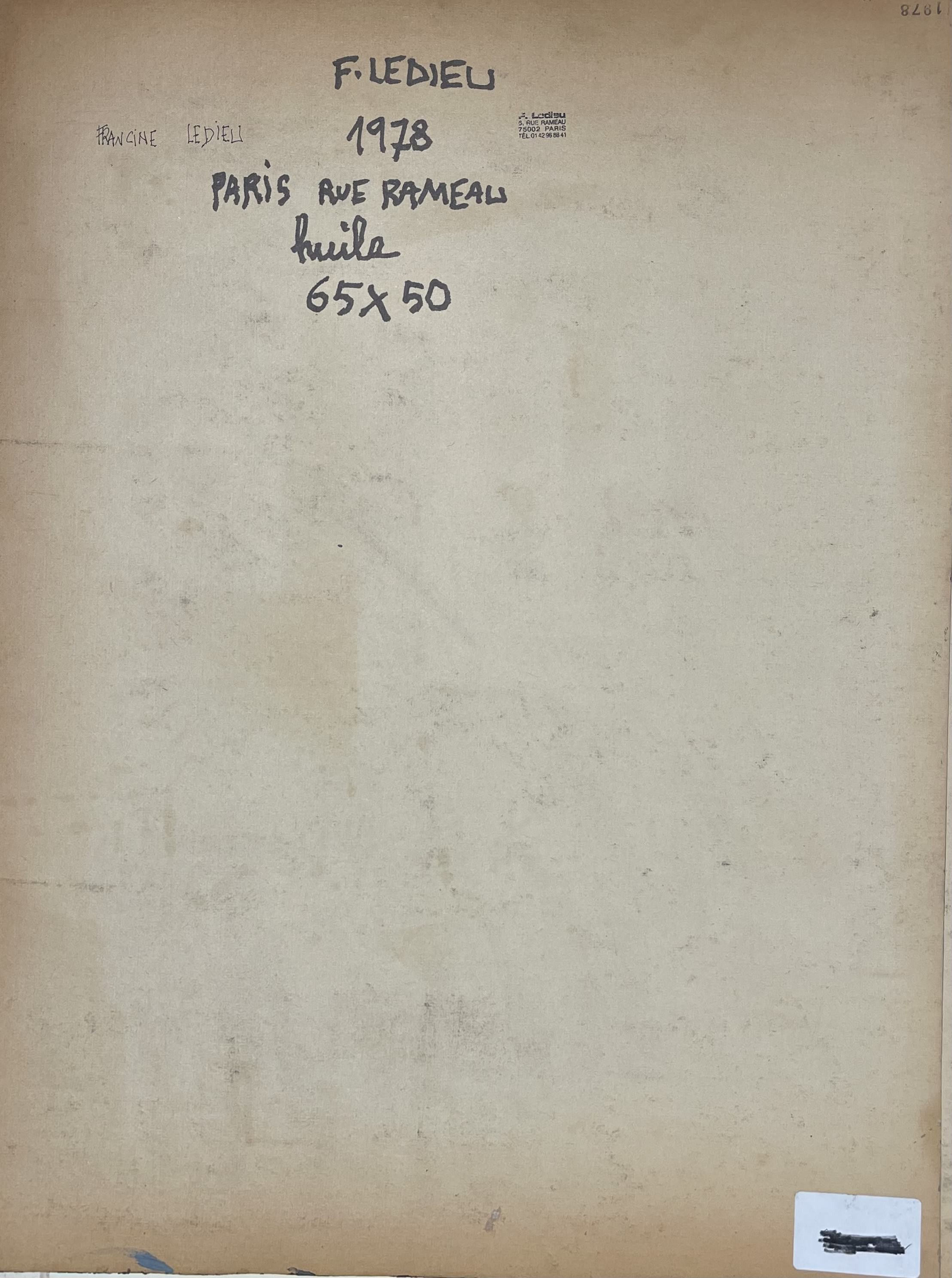 Paris Rue Rameau by Francine Ledieu, 1978