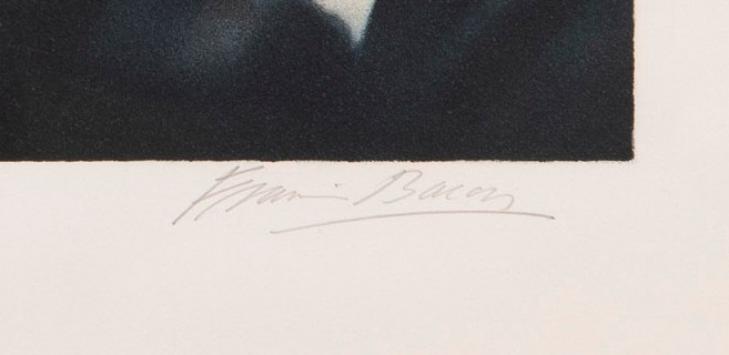 Artwork by Francis Bacon, after Three studies for a Self-Portrait, (1979), Made of Single sheet, lithograph on Arches paper 